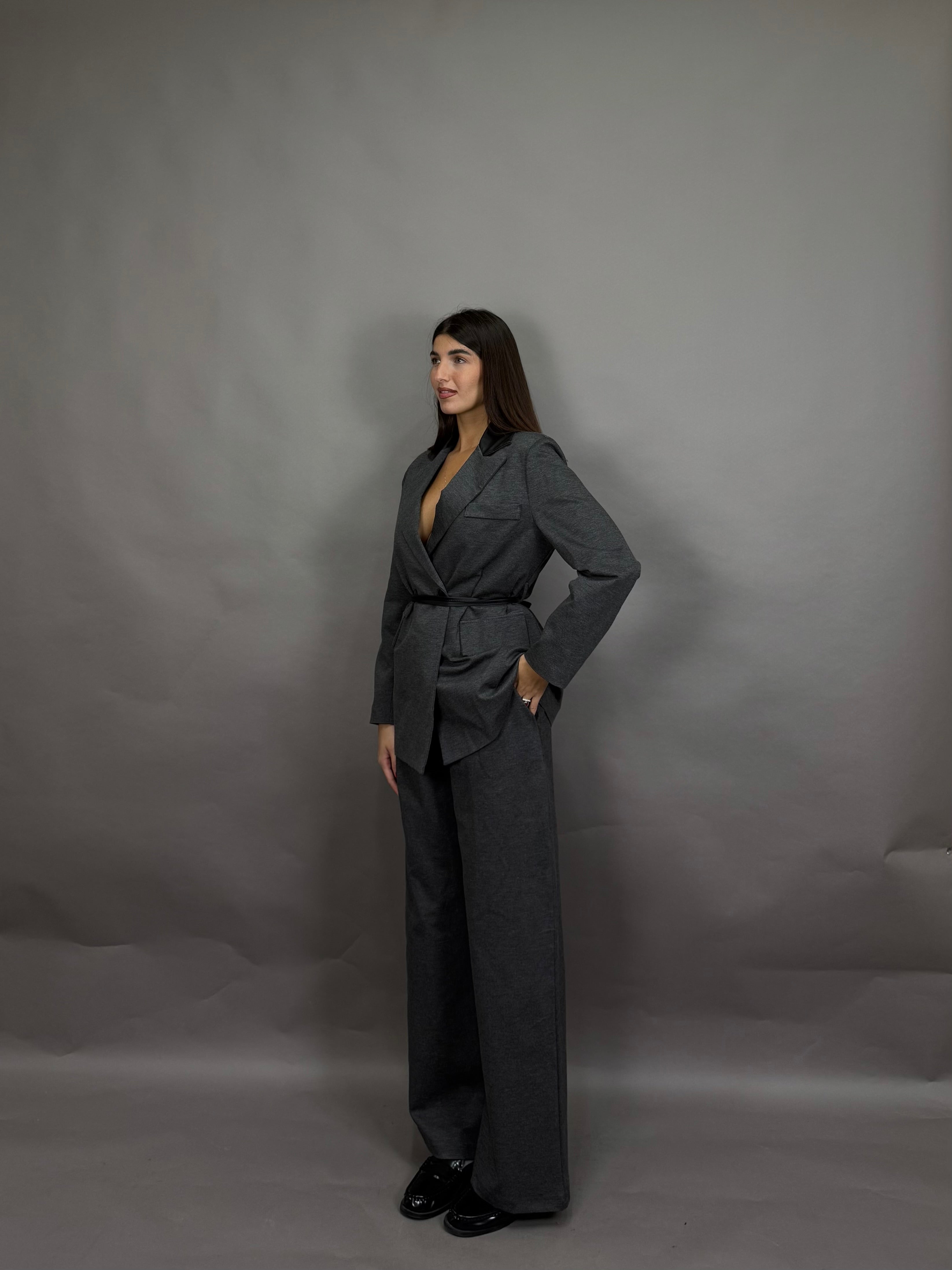 Pantalone Oxford grigio