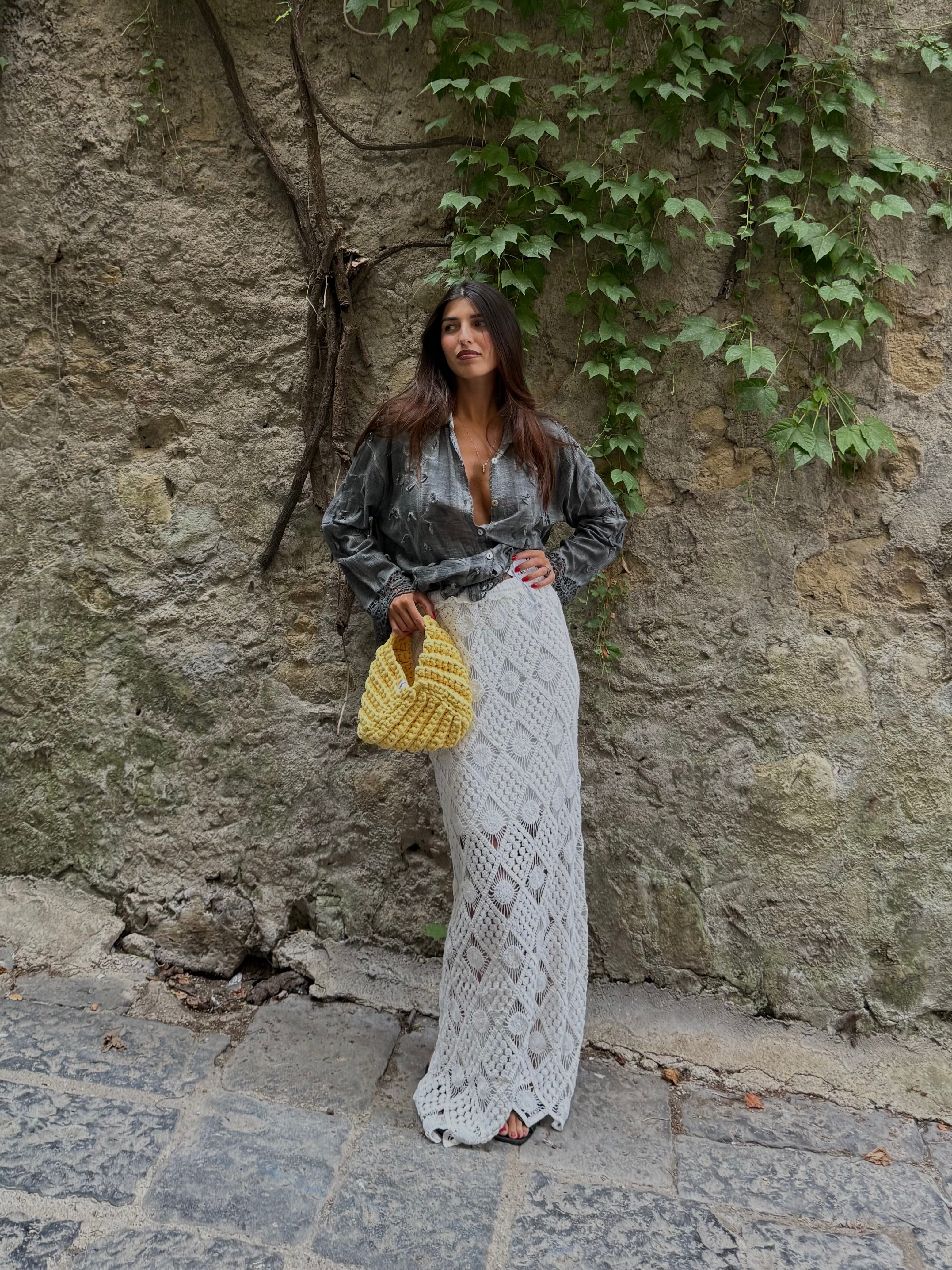 Gonna crocet bianca - LadyB Shop Online