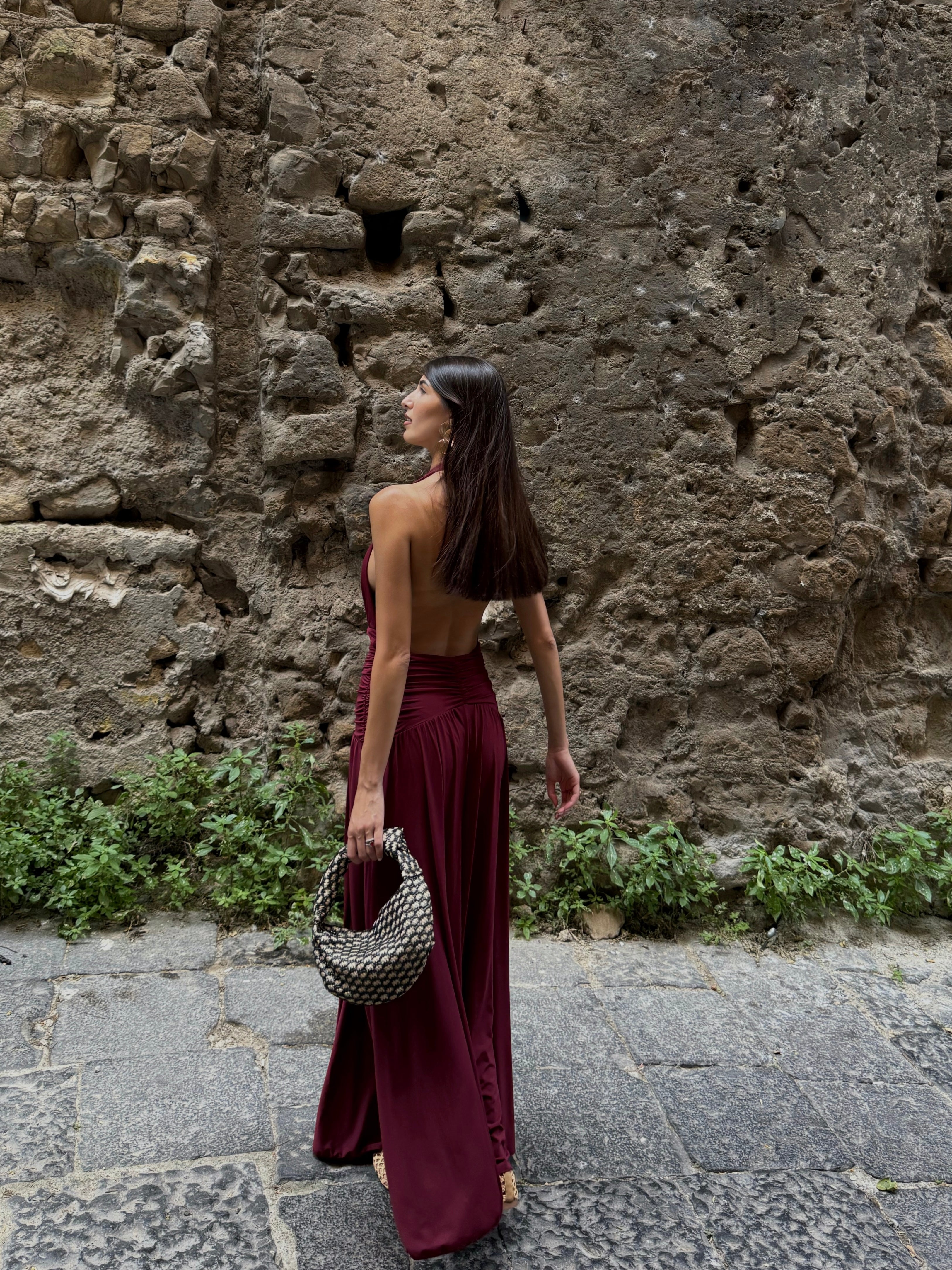 Dress Santorini bordeaux - LadyB Shop Online