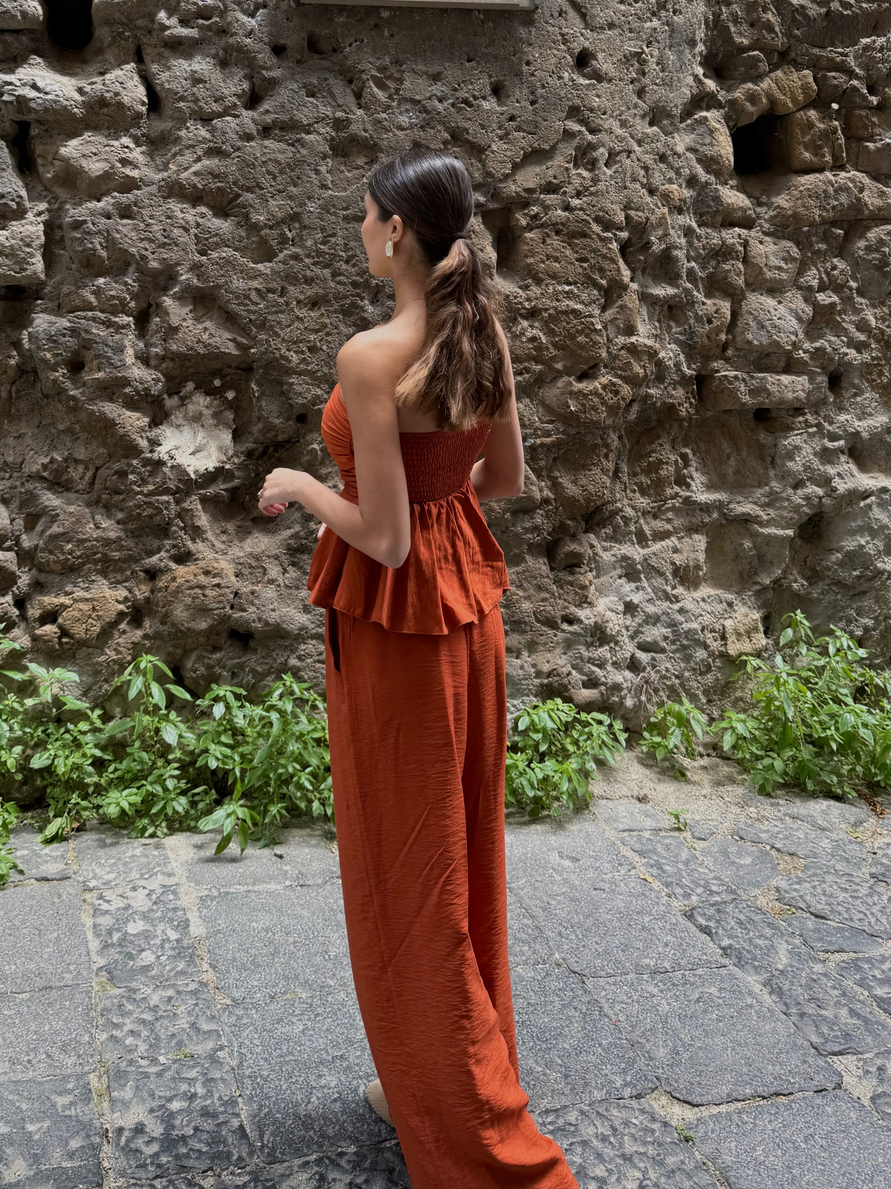 Coordinato Amalfi ruggine - LadyB Shop Online