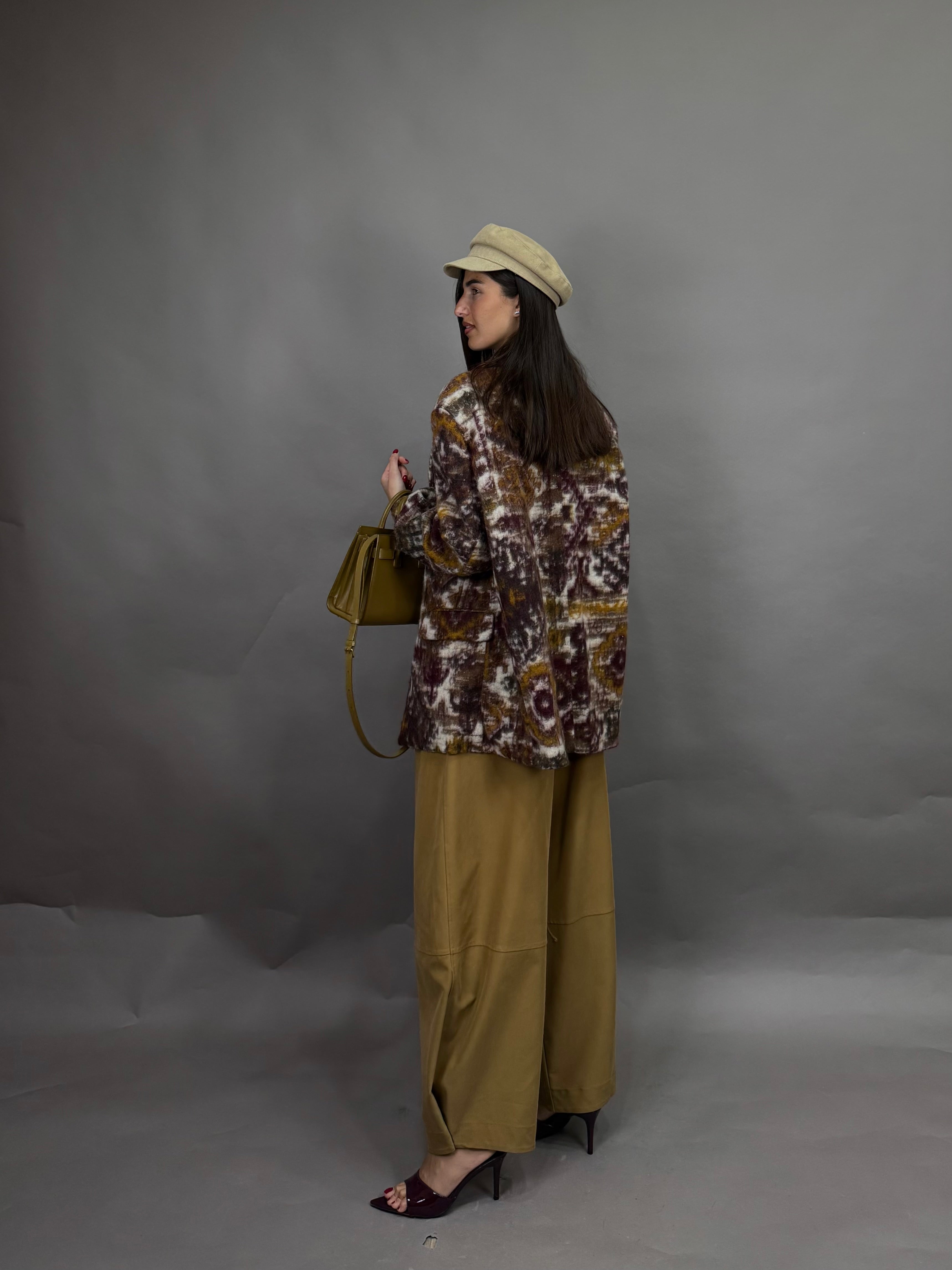 Giacca peso cappotto lumina bordeaux