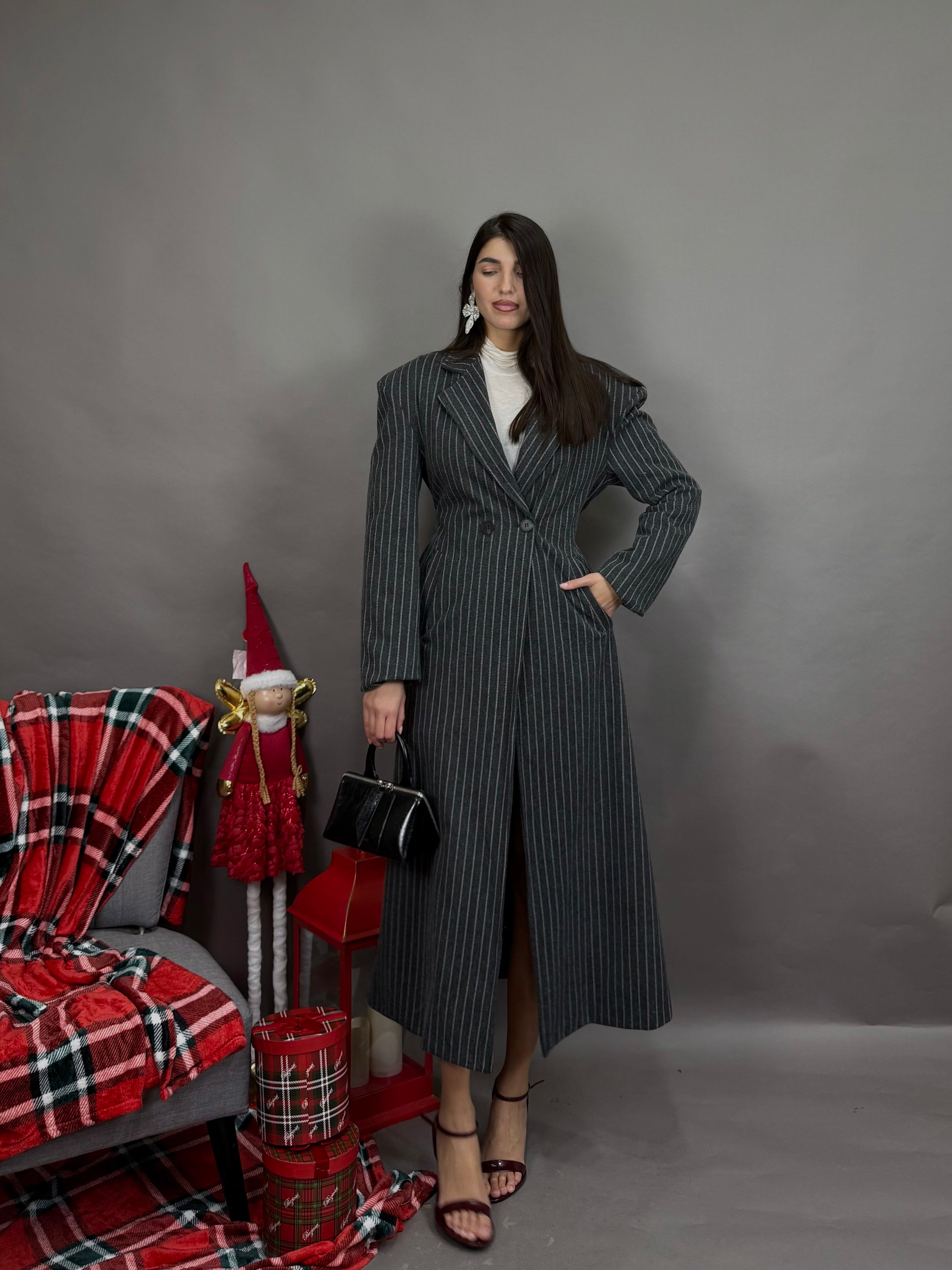 Cappotto righe