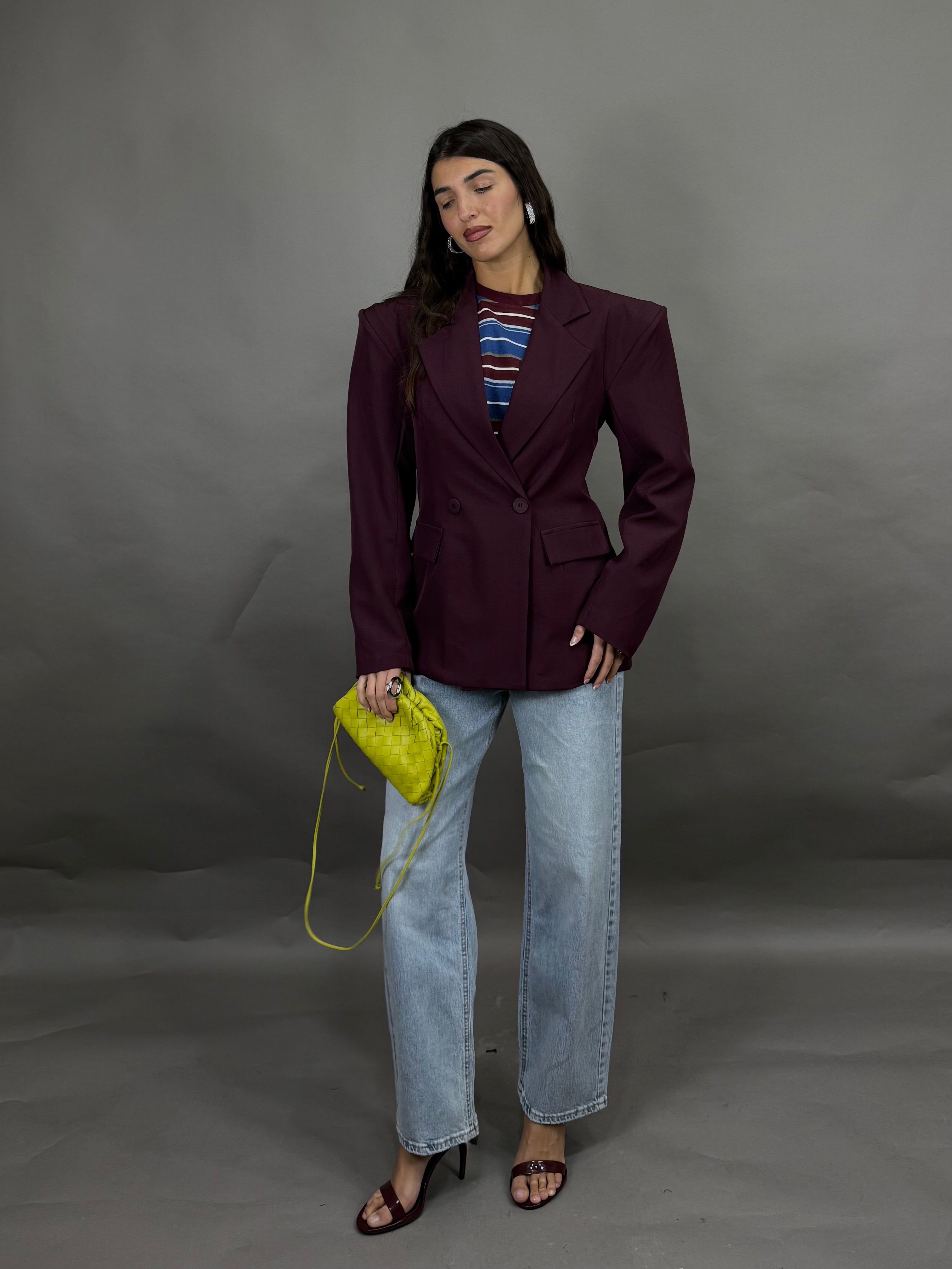 Blazer manica sbuffo
