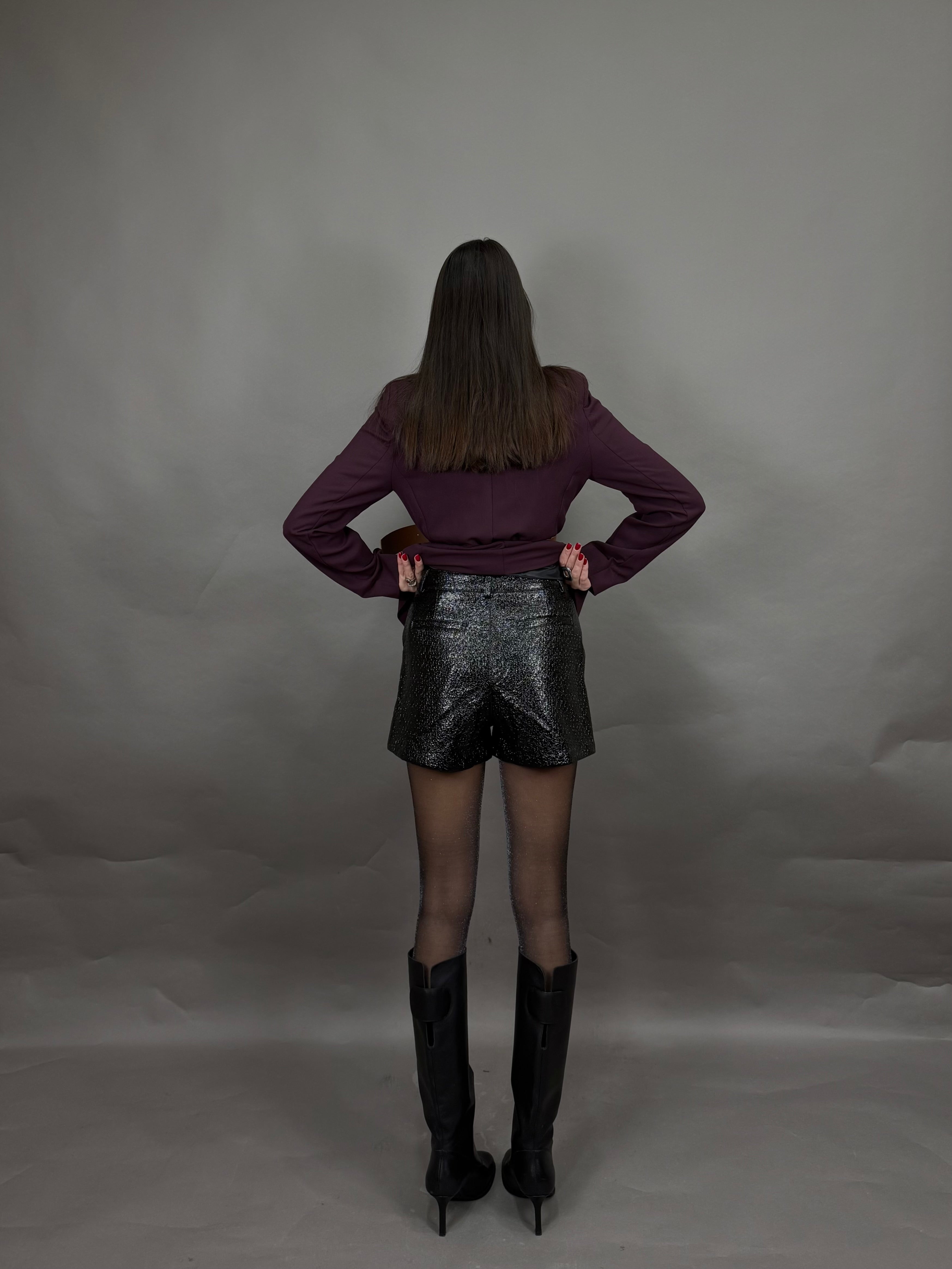 Pantaloncino ecopelle lumina