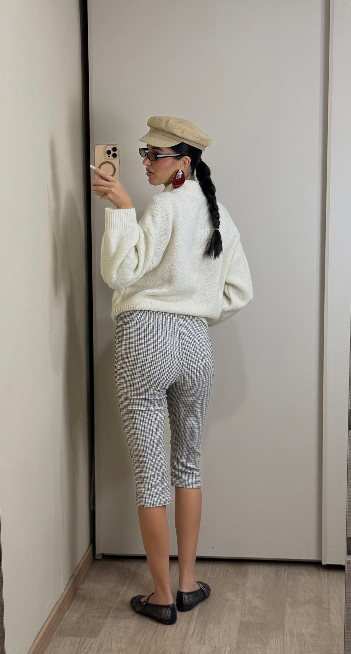Capri pants quadretti