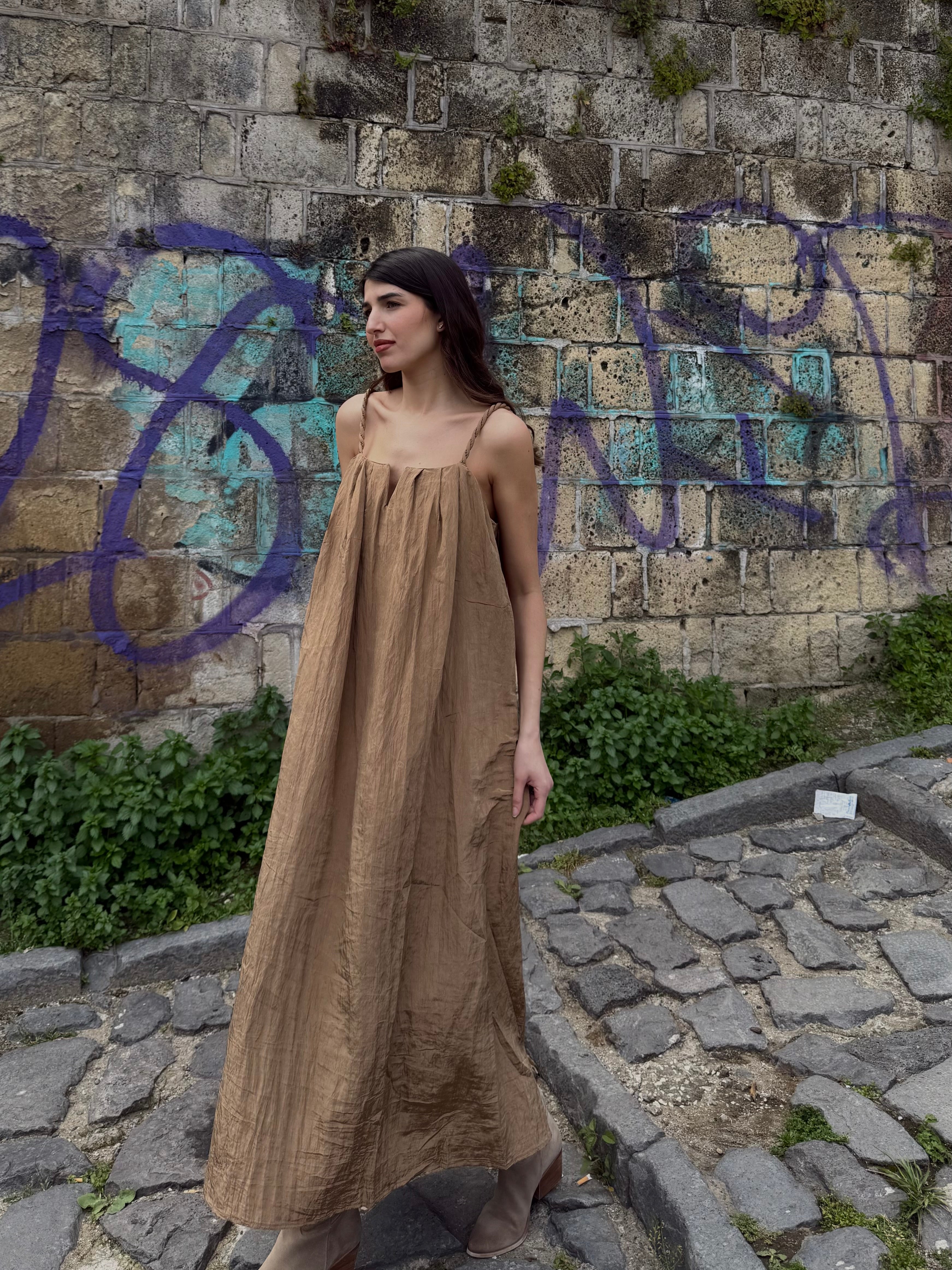 Dress Ambra marrone - LadyB Shop Online