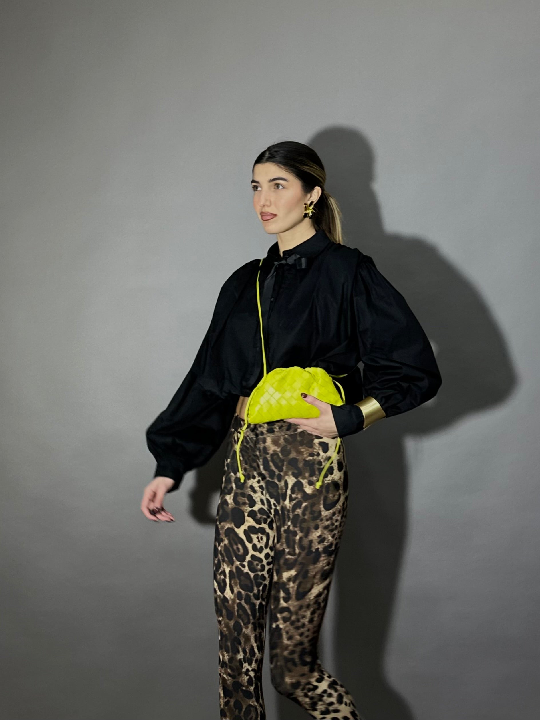 Camicia sbuffo nera - LadyB Shop Online