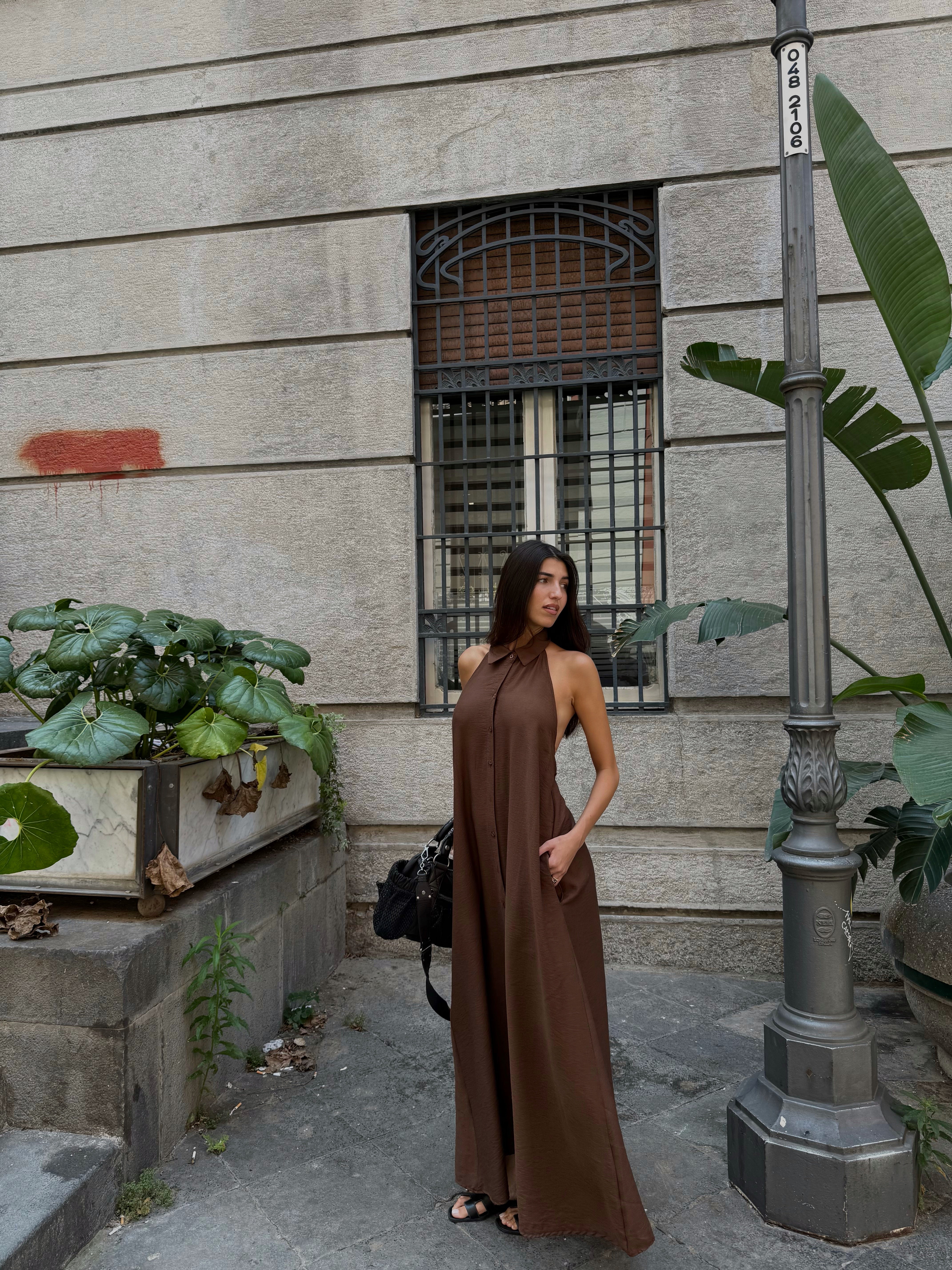 Dress Lucilla marrone - LadyB Shop Online