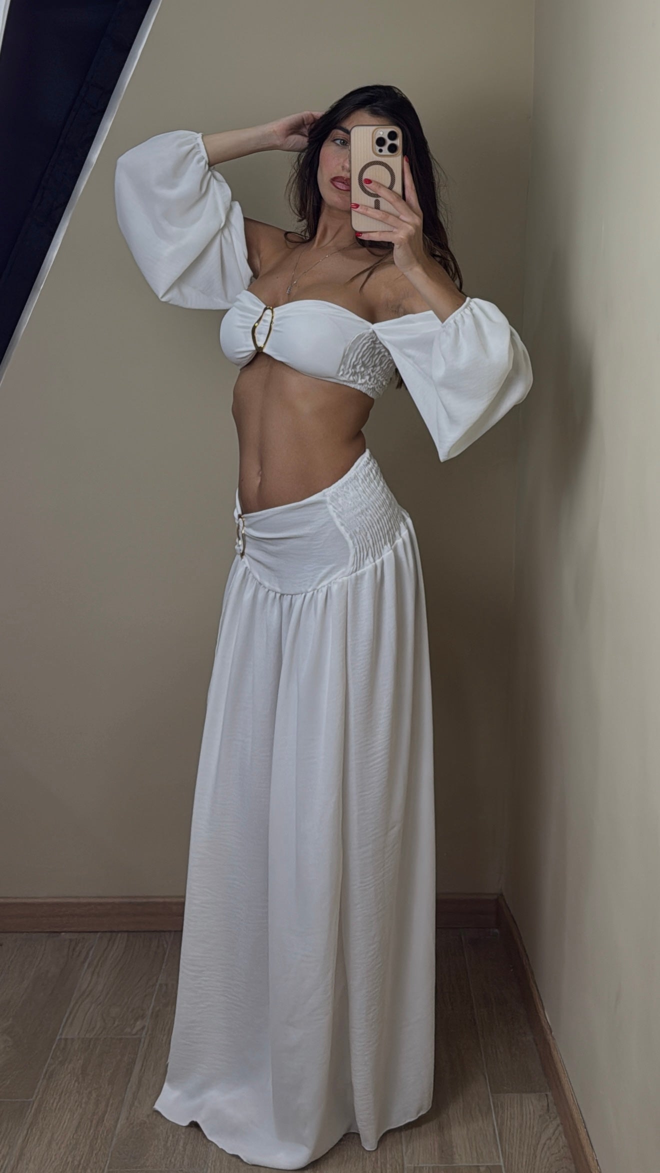 Cord set Maya bianco - LadyB Shop Online