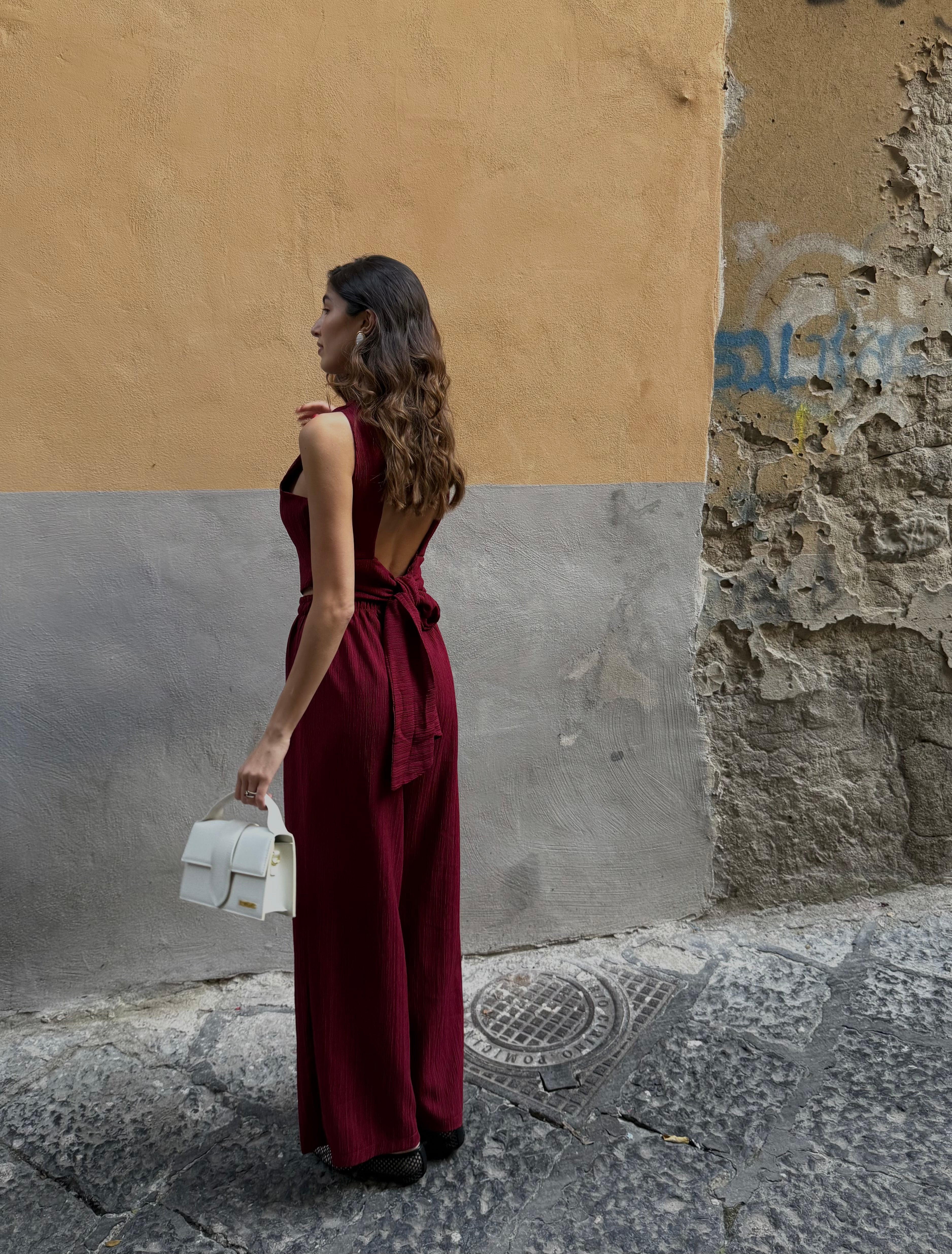 Cord set Mulan bordeaux - LadyB Shop Online