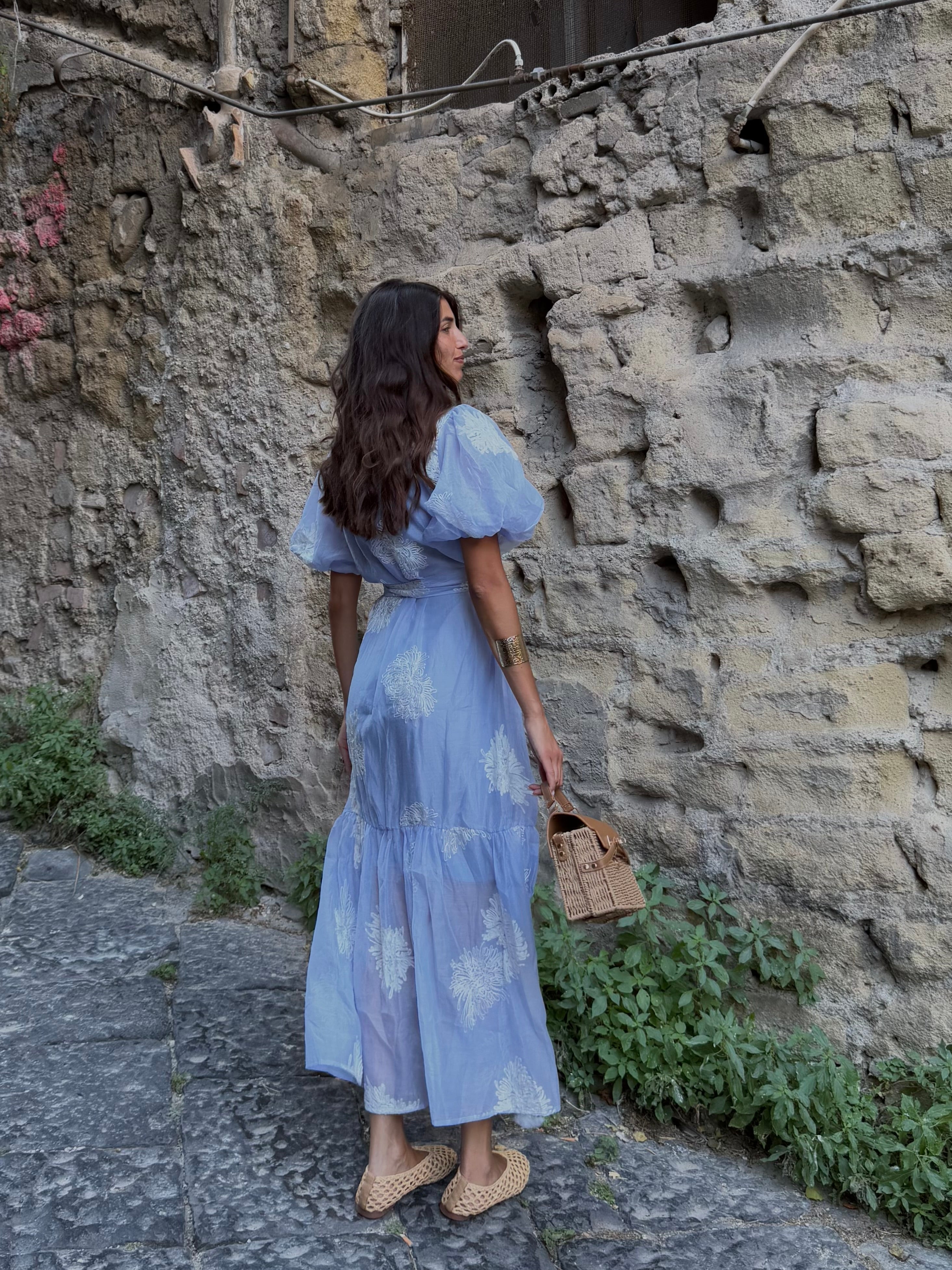 Dress Carmen celeste - LadyB Shop Online