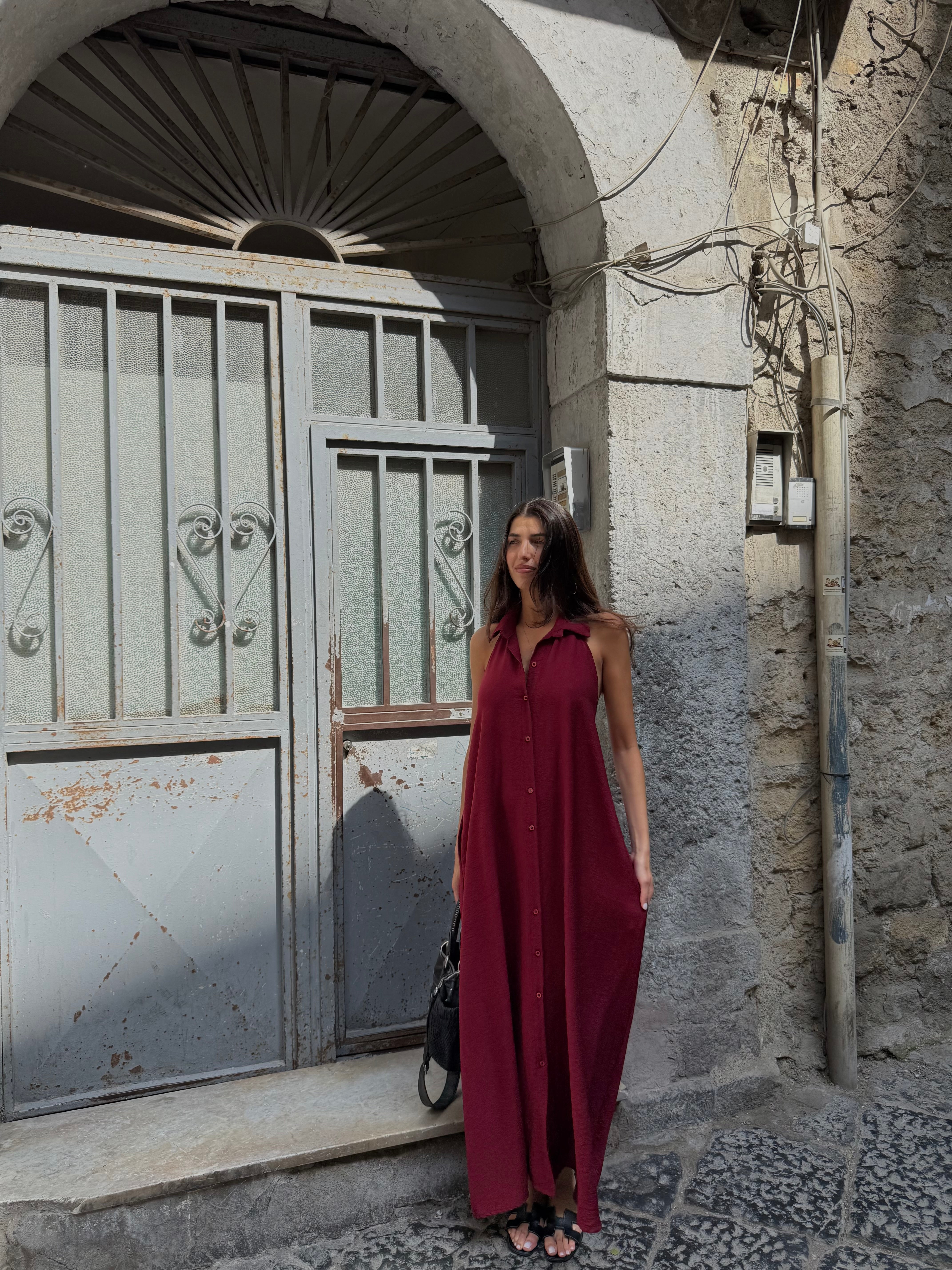 Dress Lucilla bordeaux - LadyB Shop Online