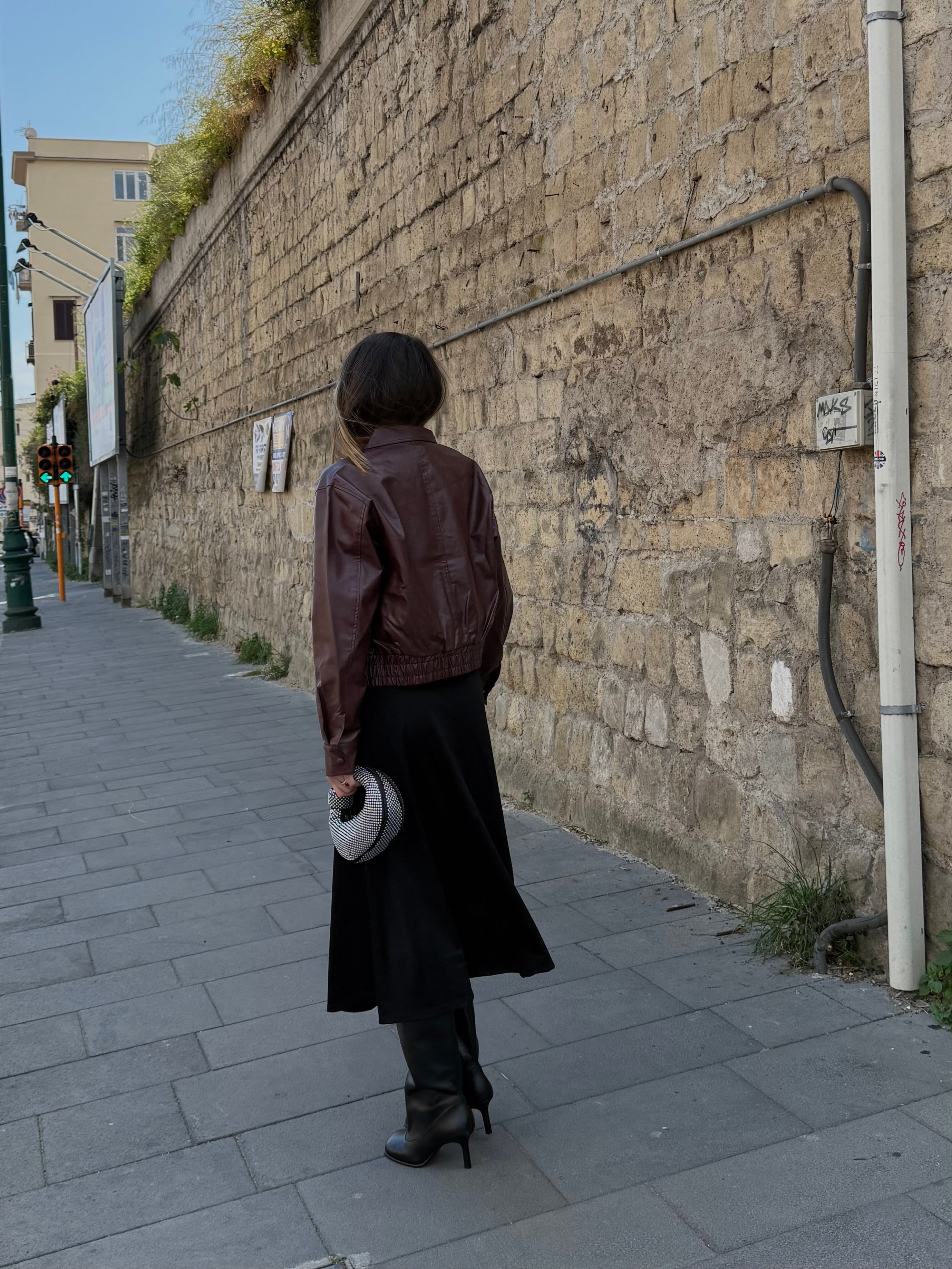 Dress maxi polo nero - LadyB Shop Online