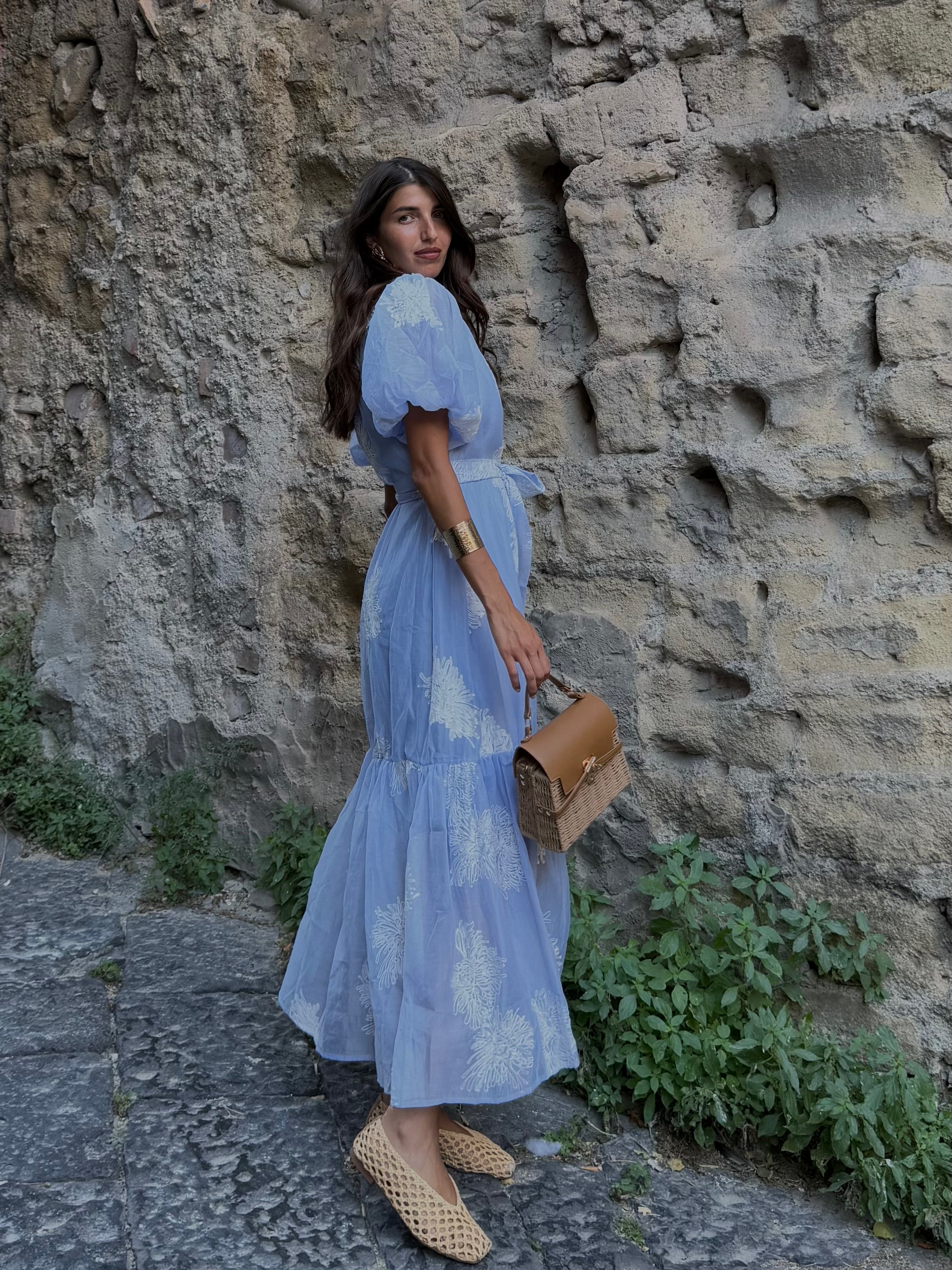 Dress Carmen celeste - LadyB Shop Online