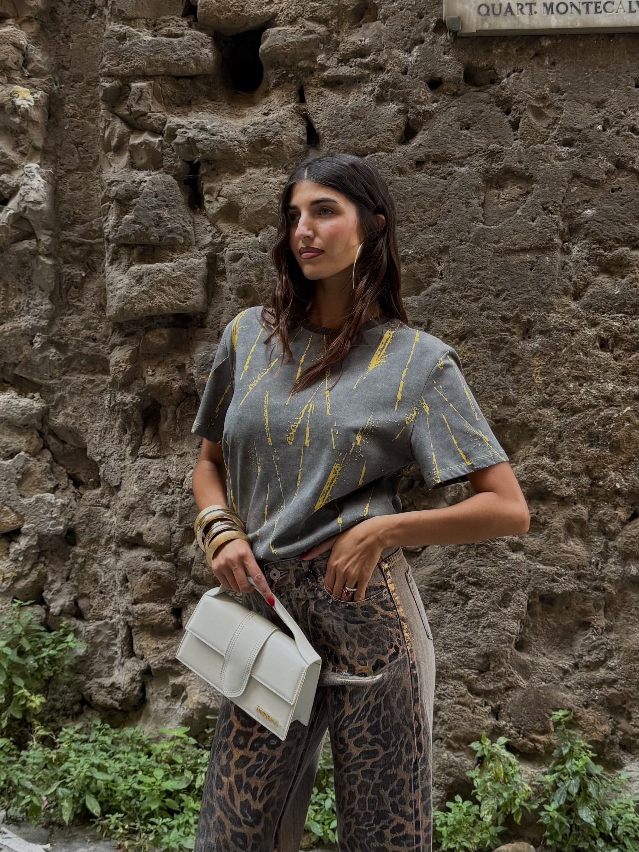 T-shirt lumina grigia - LadyB Shop Online