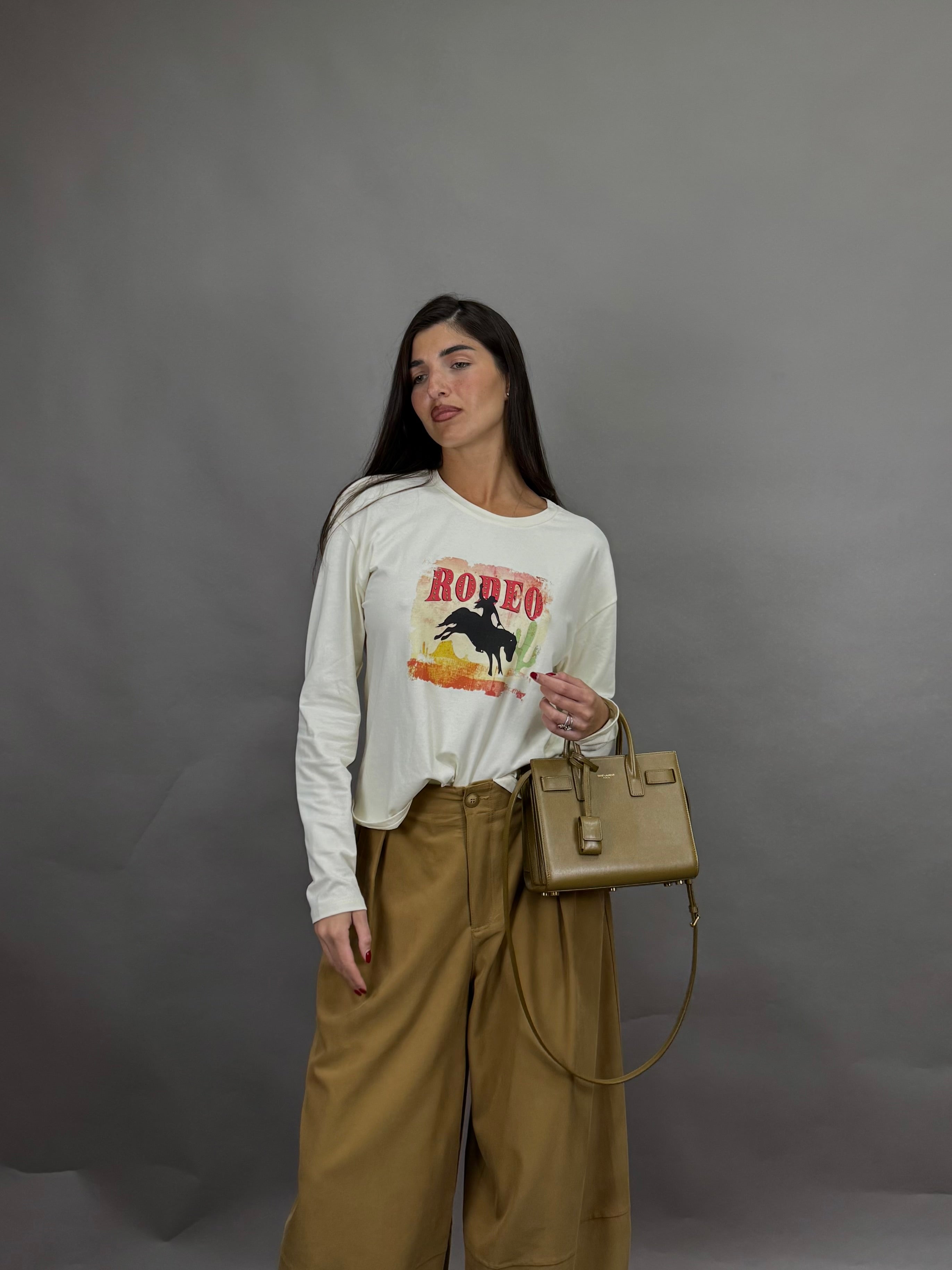 Maglia rodeo panna