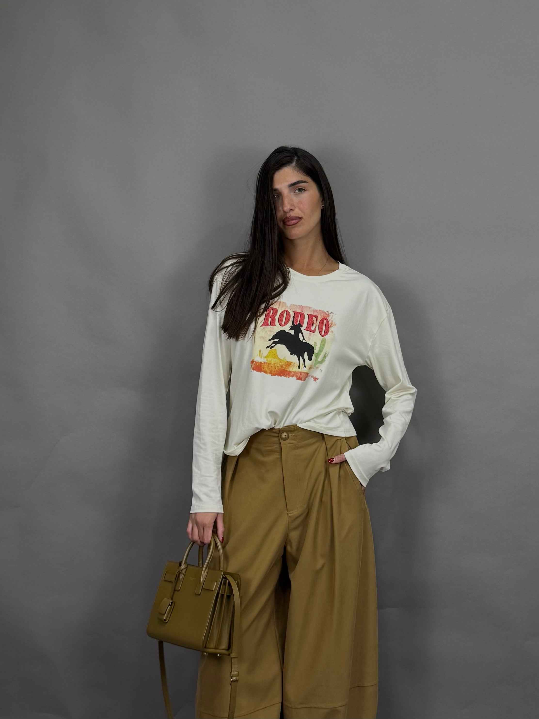 Maglia rodeo panna