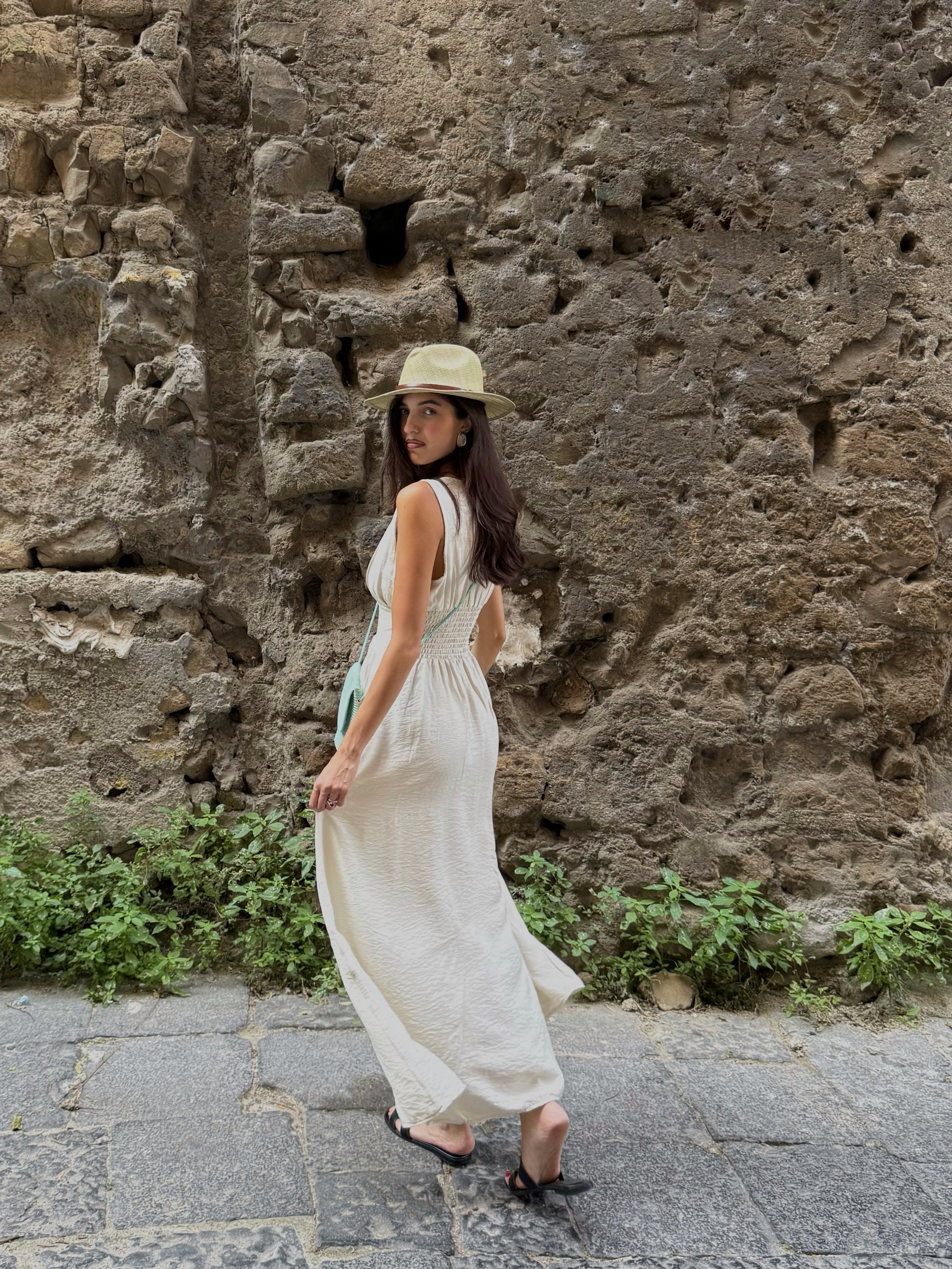 Dress Santorini beige - LadyB Shop Online