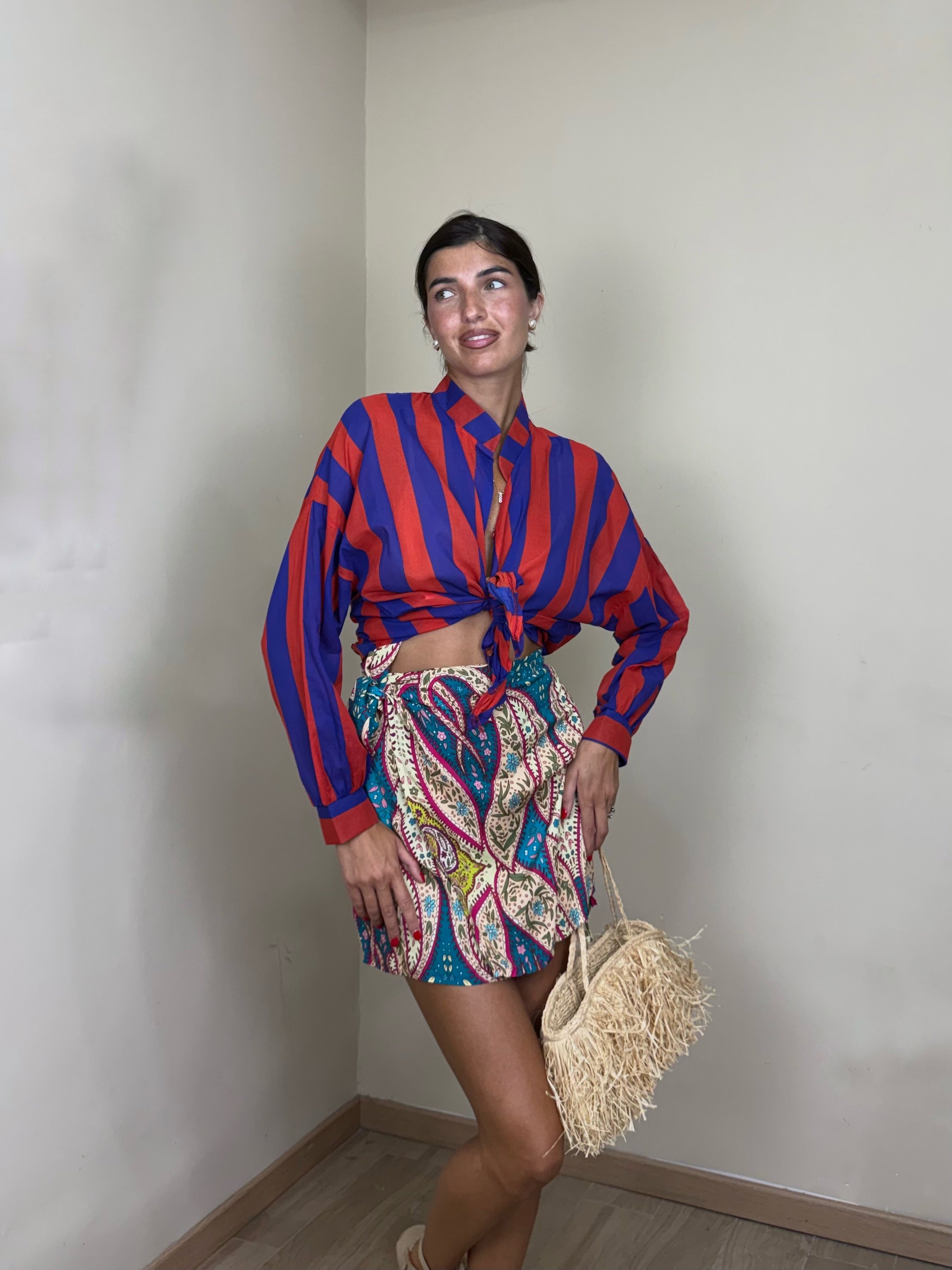 Camicia righe viscosa