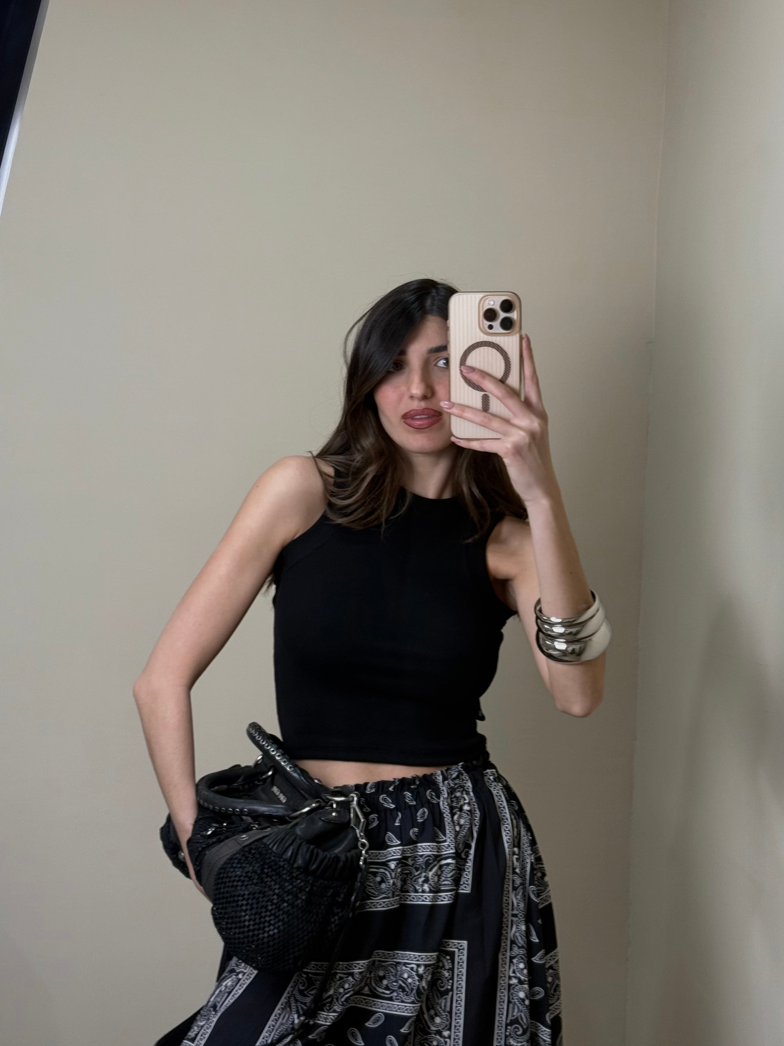 Canotta cotone nera - LadyB Shop Online