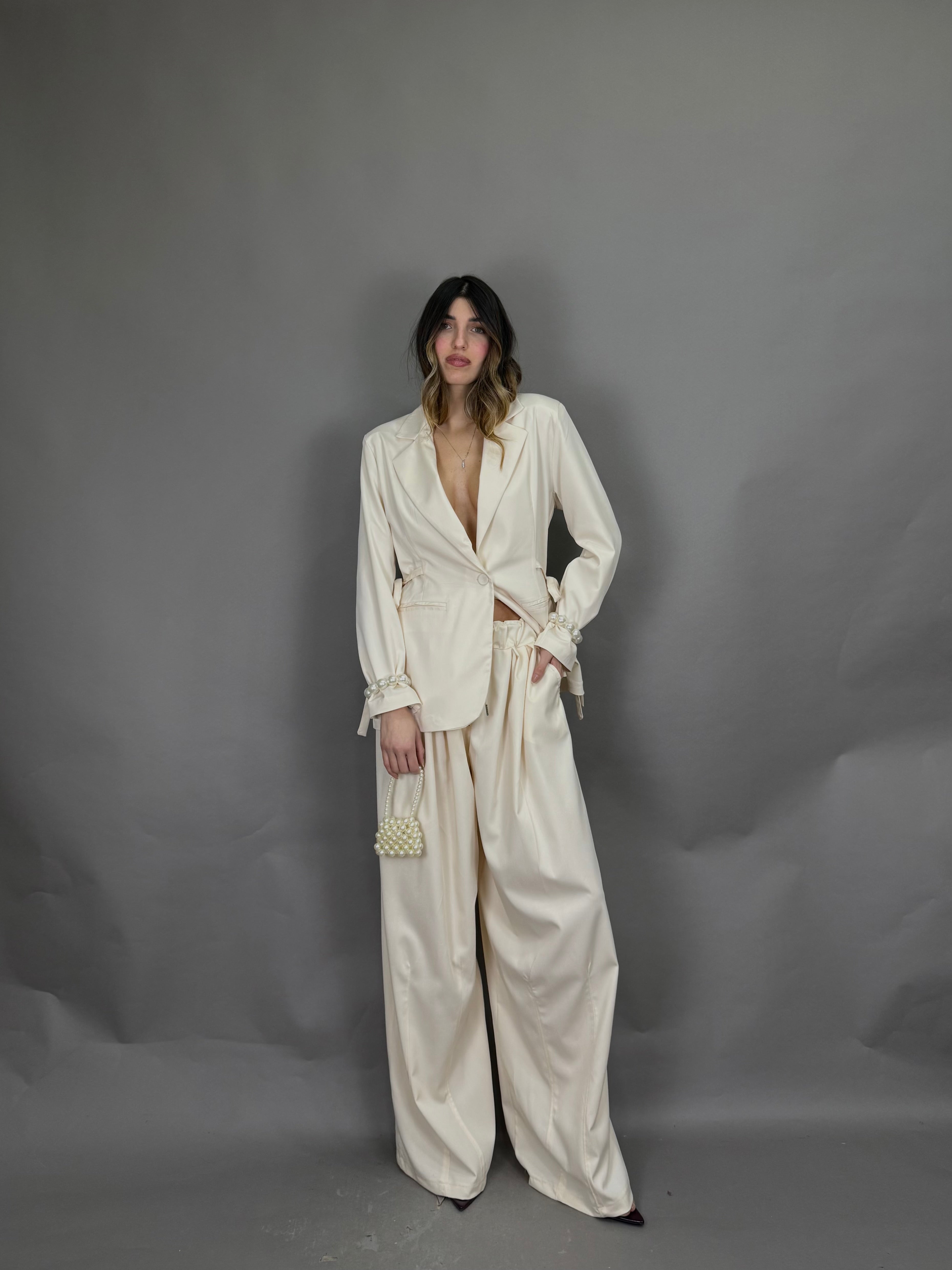 Pantalone Myriam panna - LadyB Shop Online