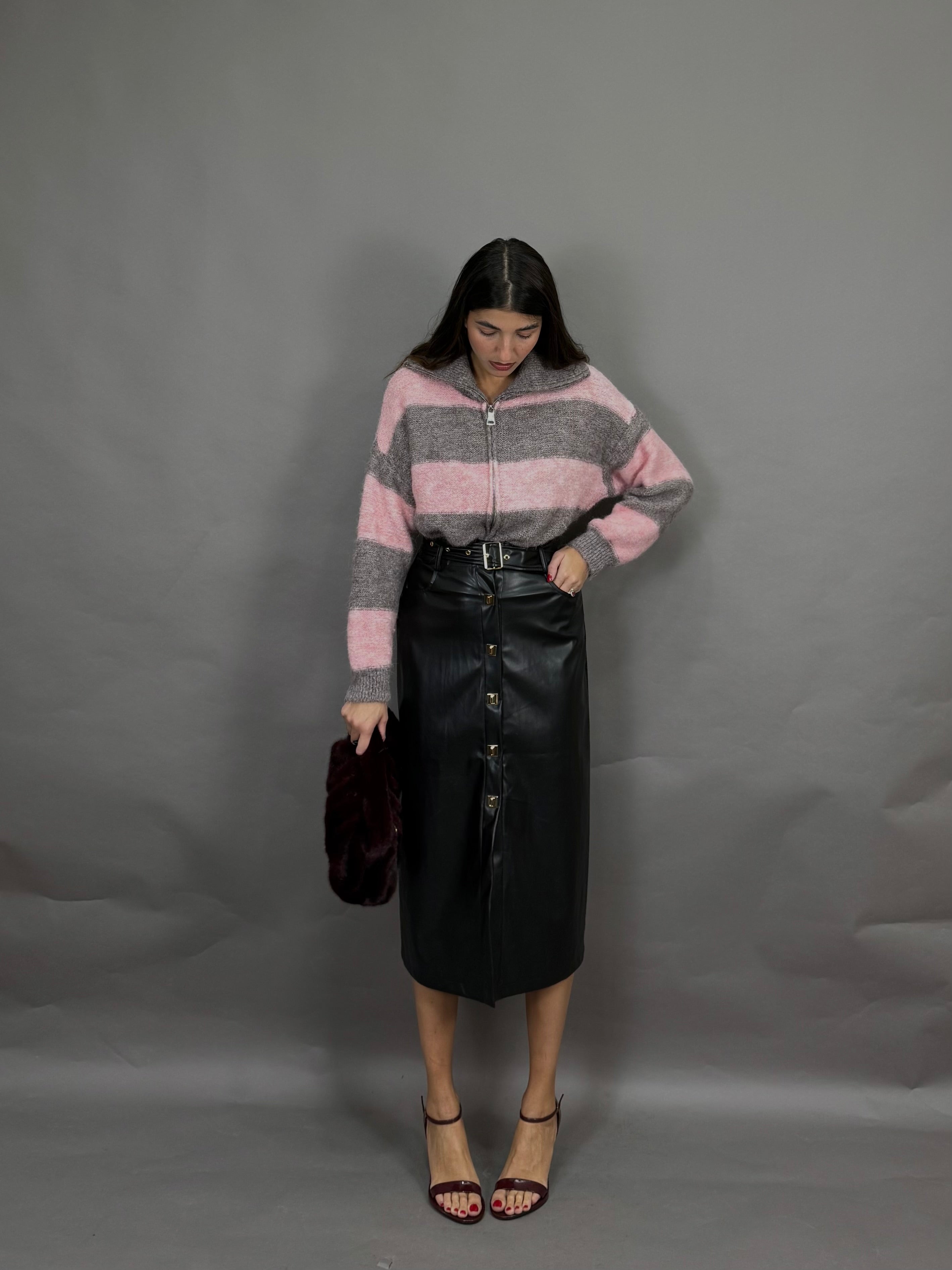 Gonna simil pelle nera