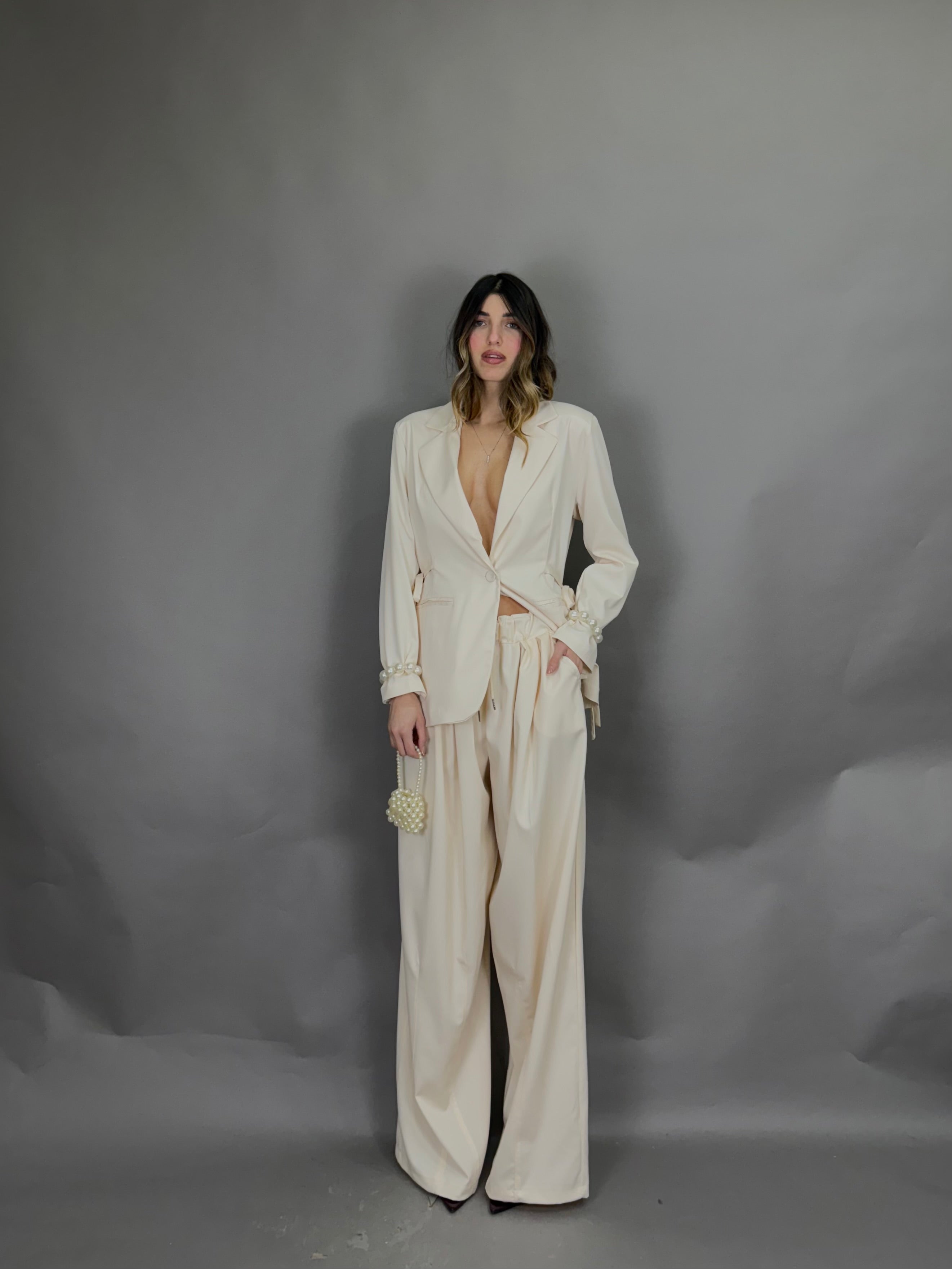 Pantalone Myriam panna - LadyB Shop Online