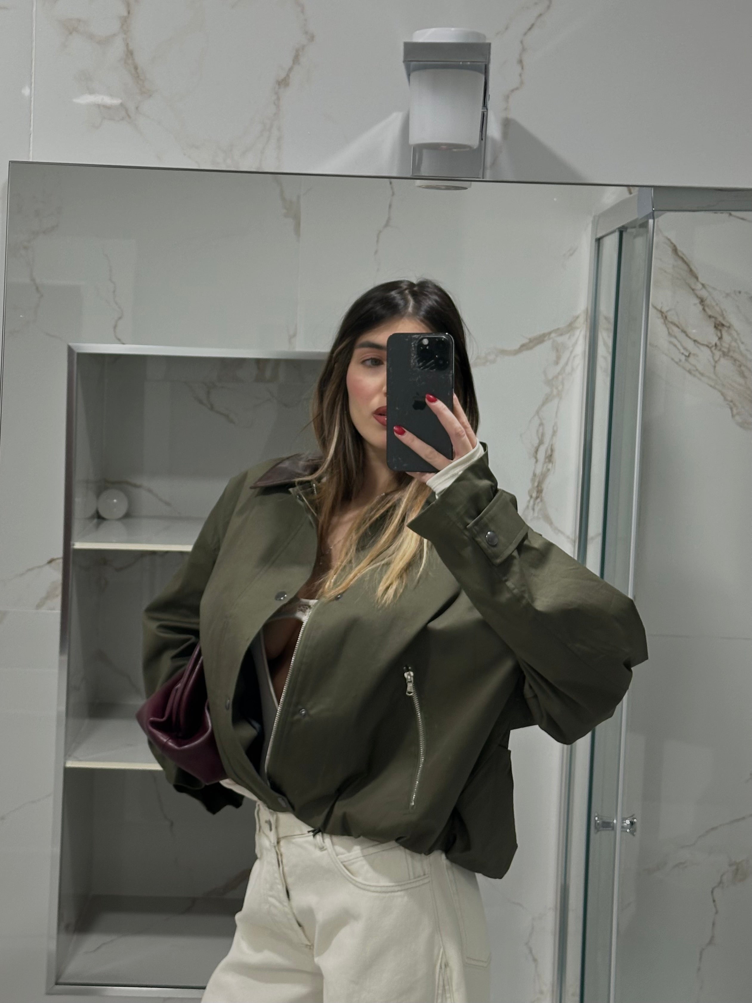 Trench lumina verde - LadyB Shop Online