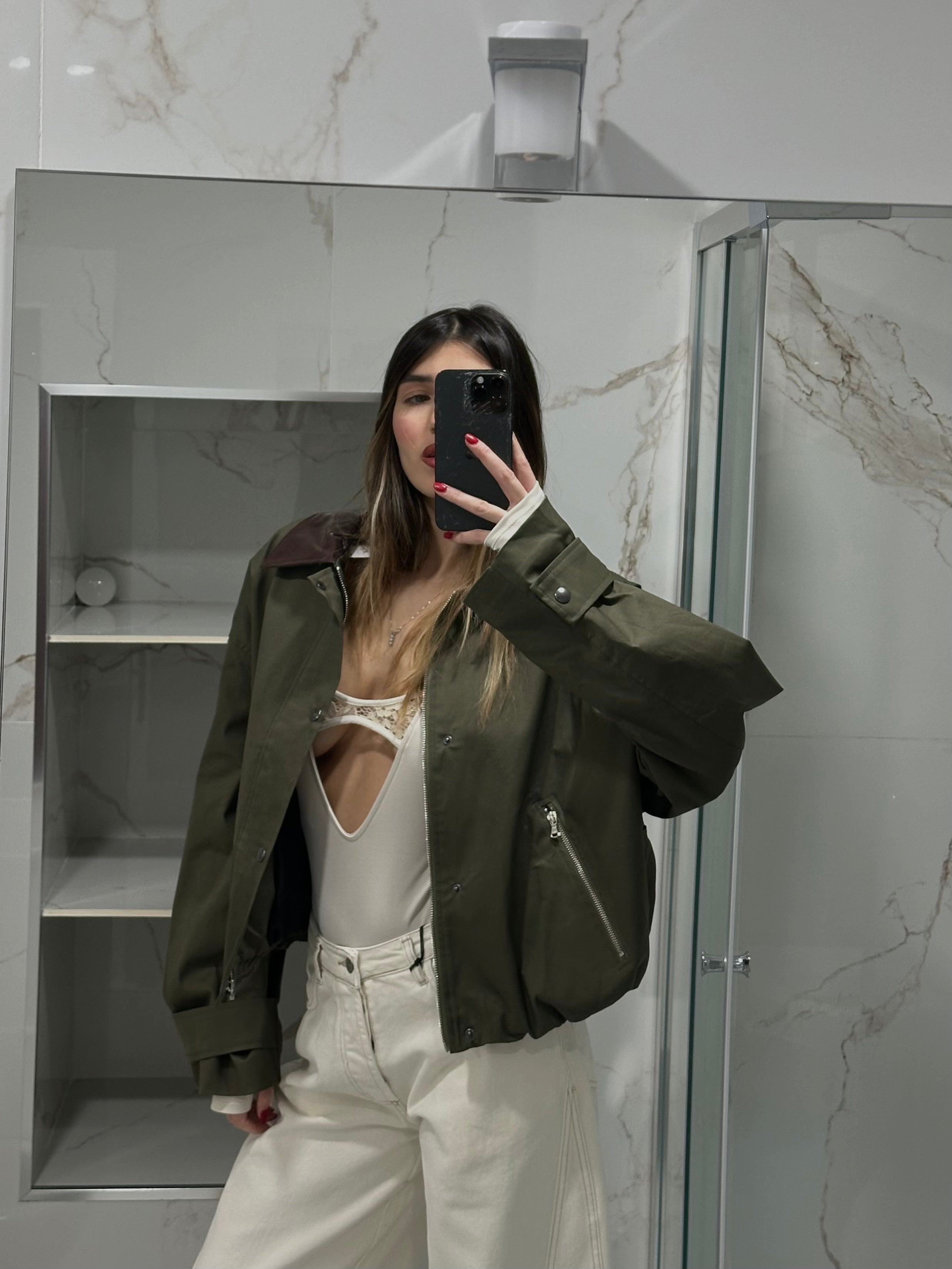 Trench lumina verde - LadyB Shop Online