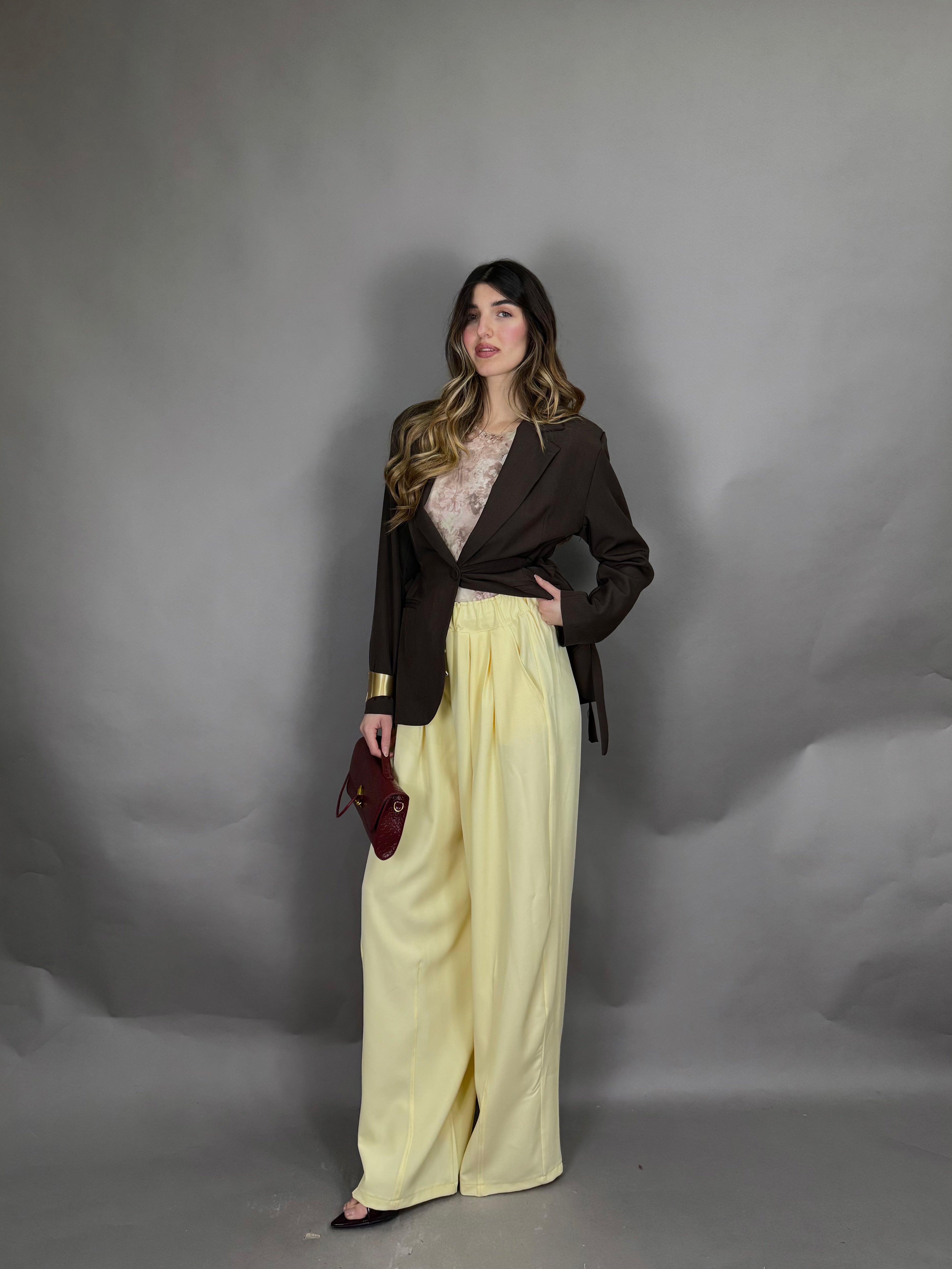 Pantalone Myriam giallo - LadyB Shop Online