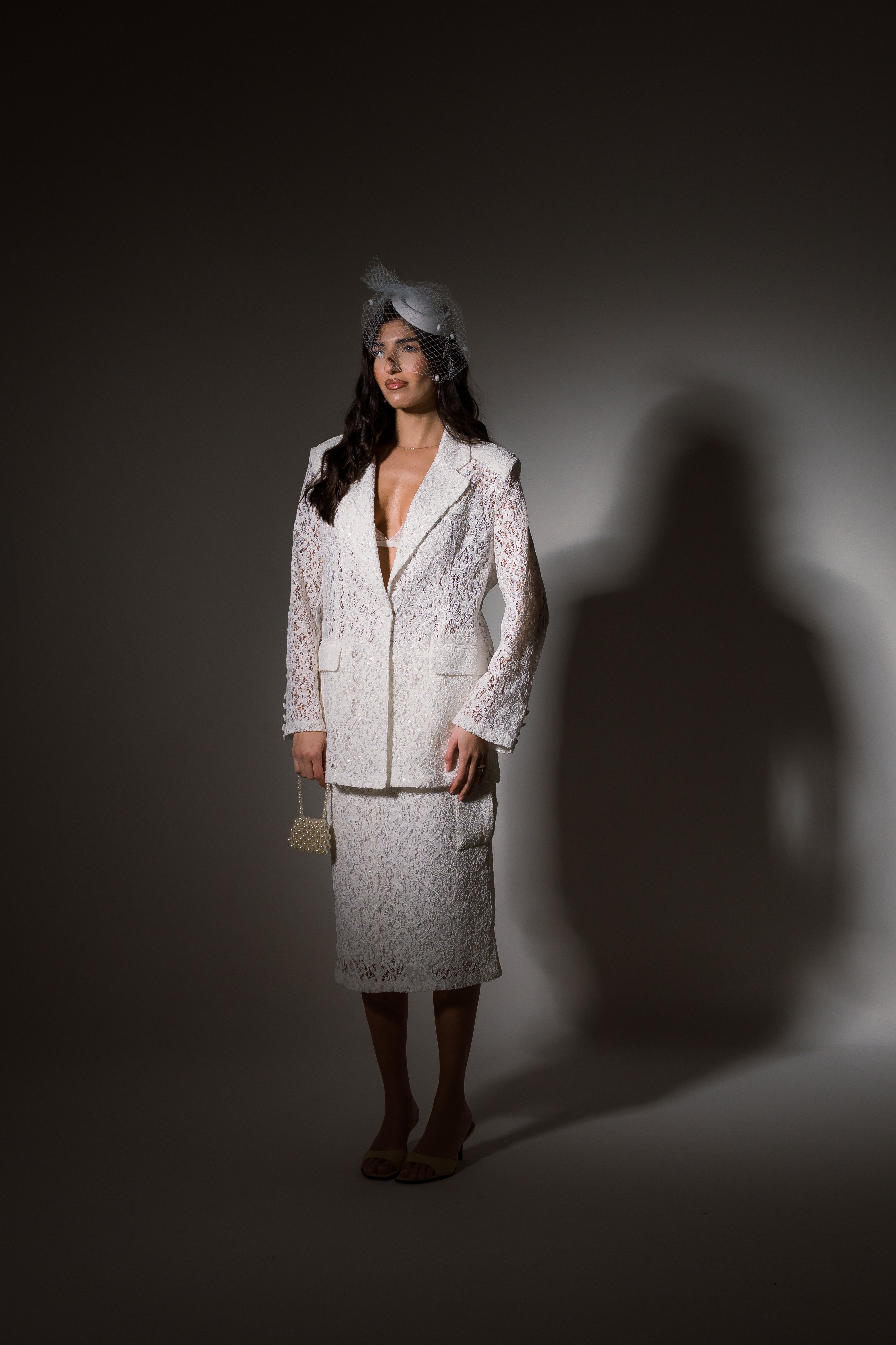 Tailleur lumina pizzo