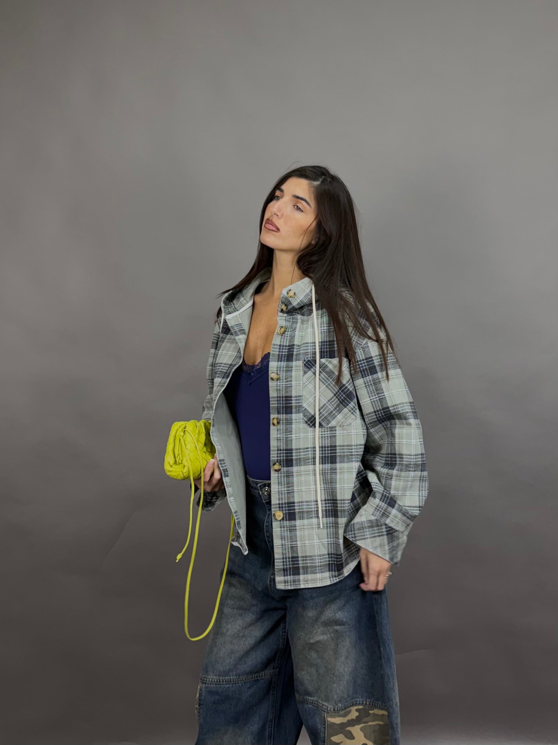 Camicia con cappuccio