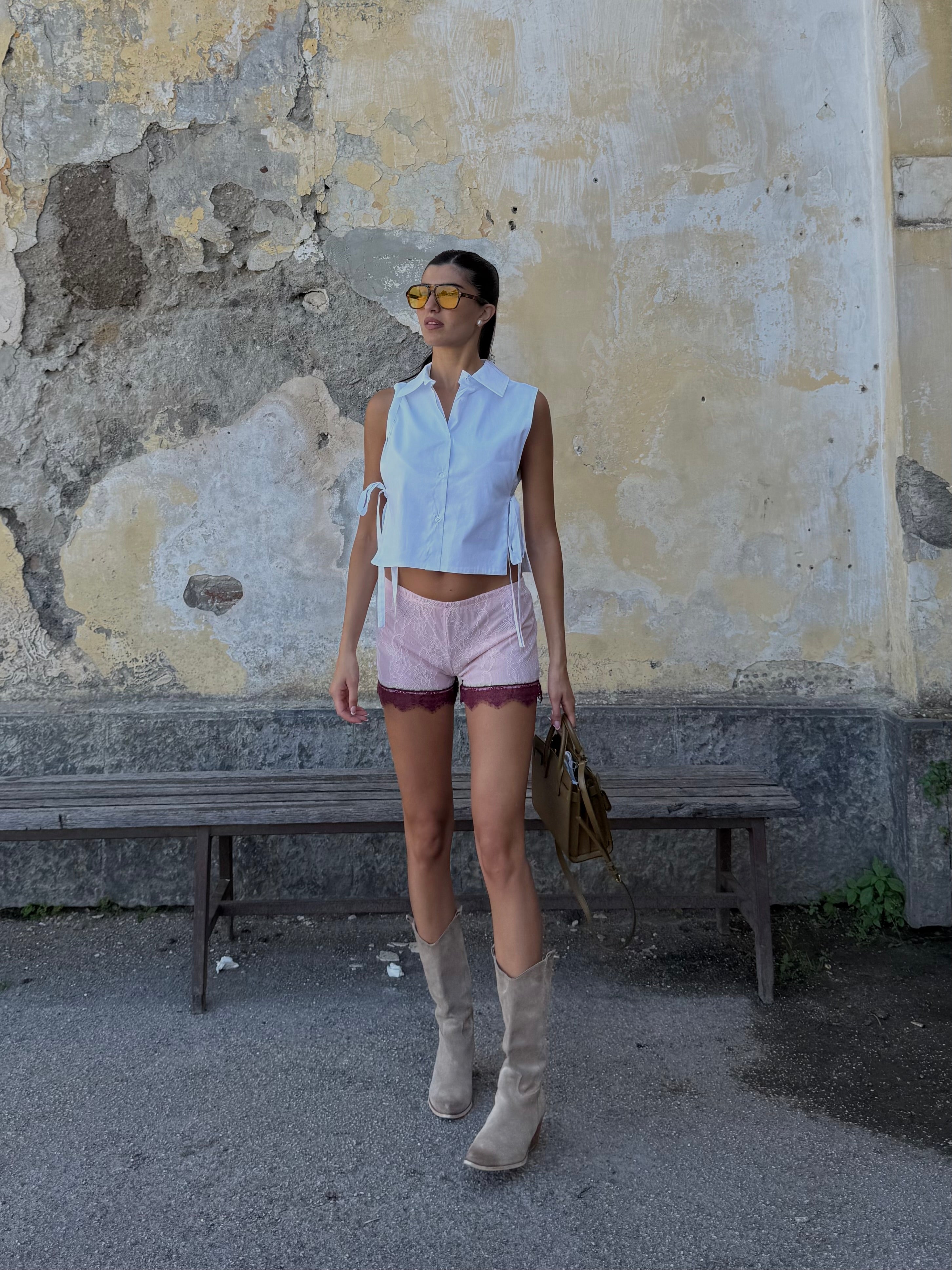 Shorts pizzo