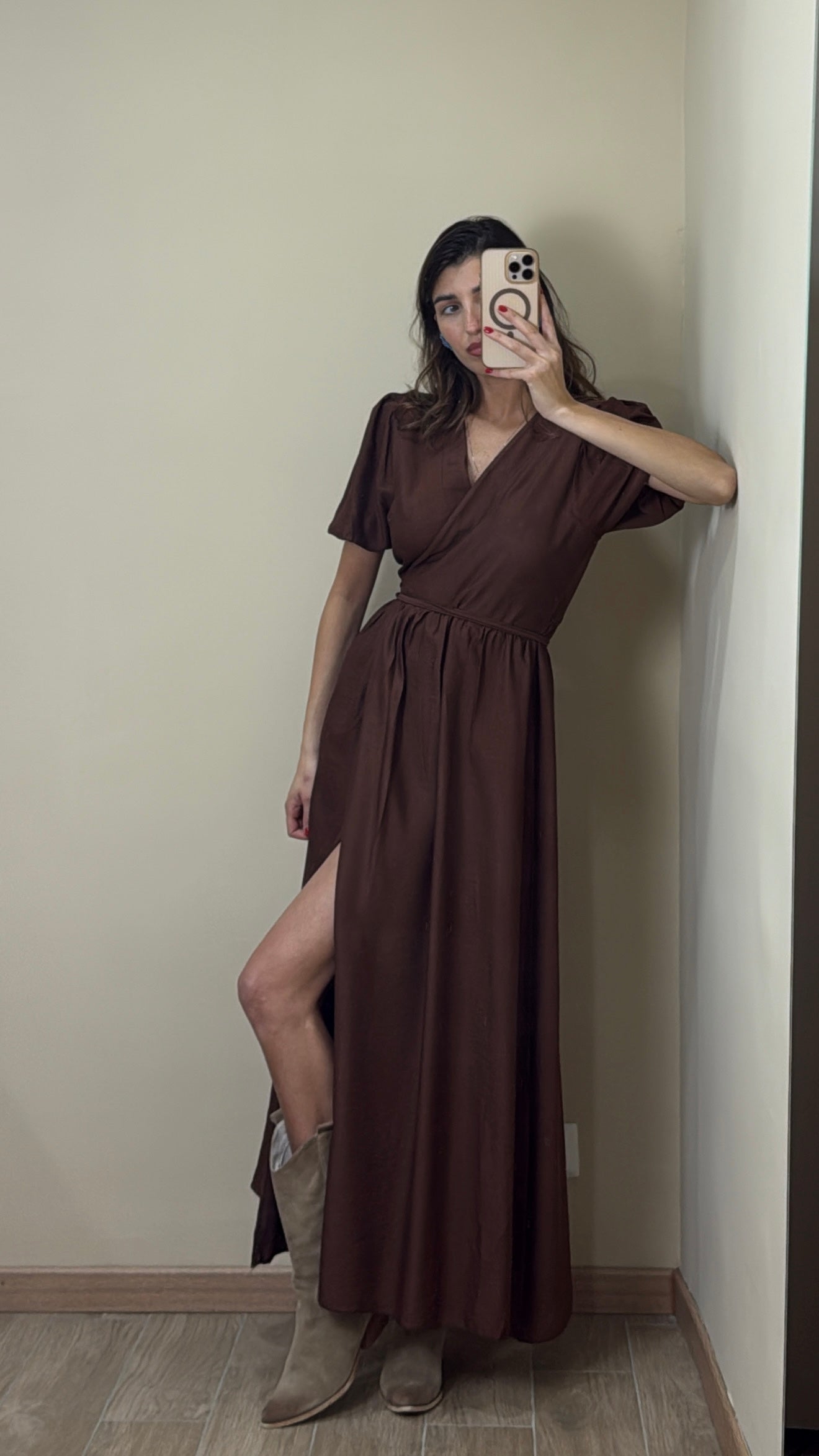 Dress Lucy marrone - LadyB Shop Online