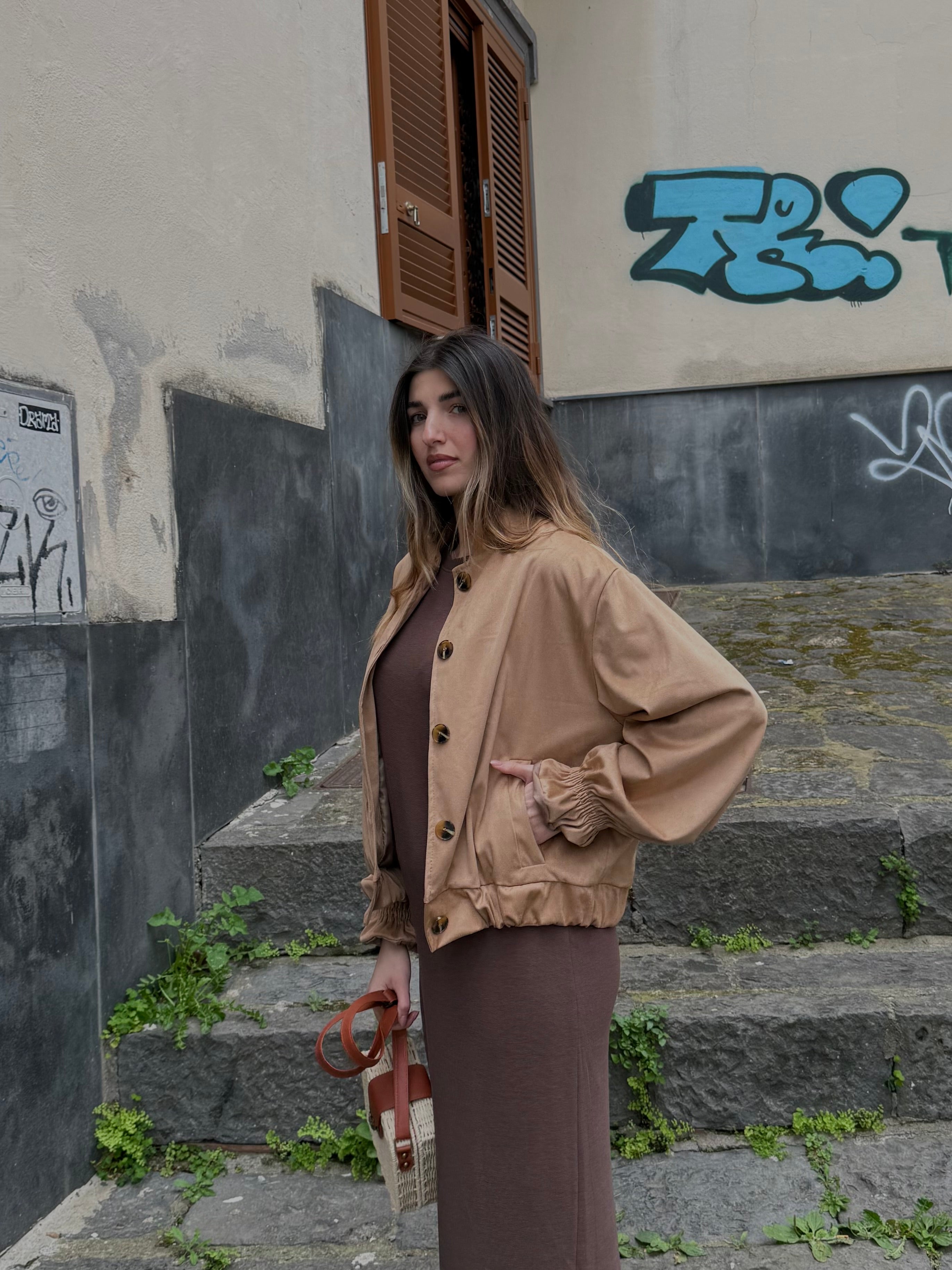 Bomber scamosciato - LadyB Shop Online