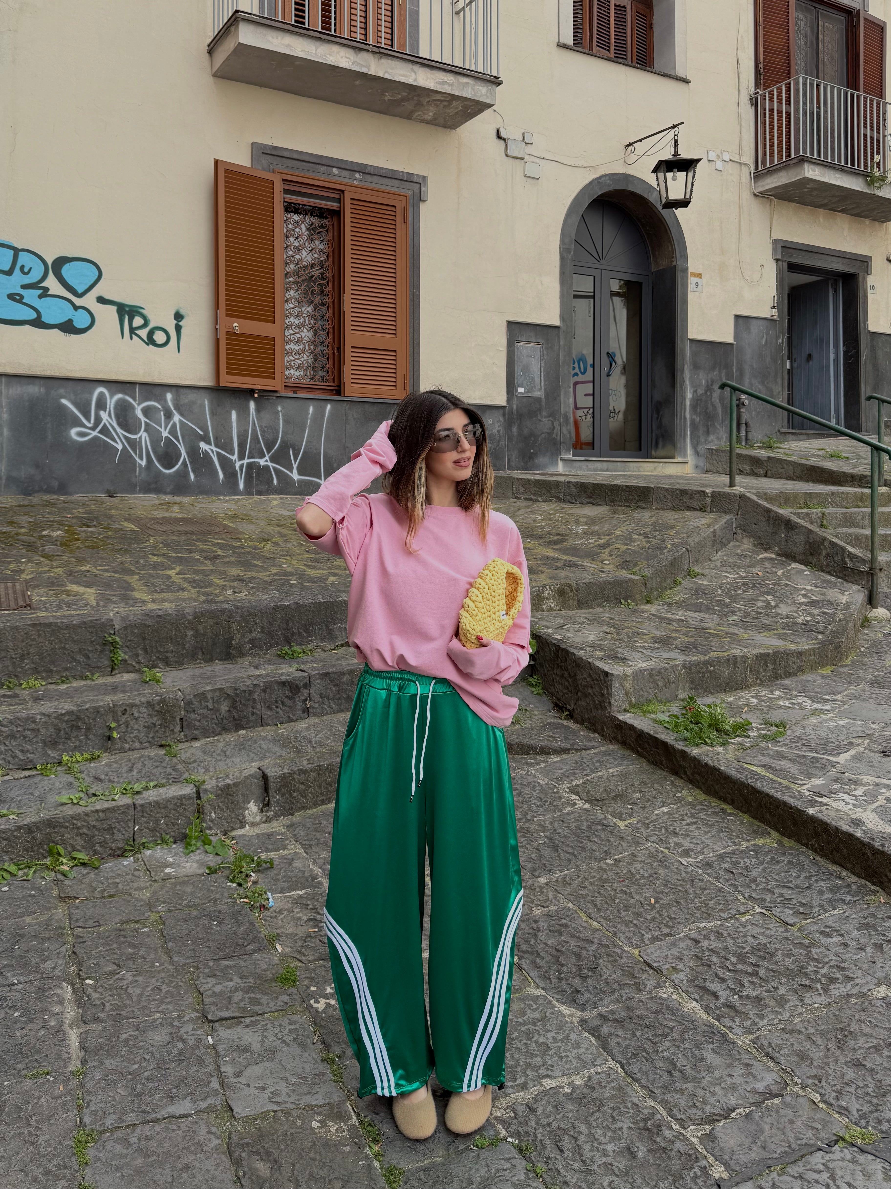 Pantalone Adid verde - LadyB Shop Online