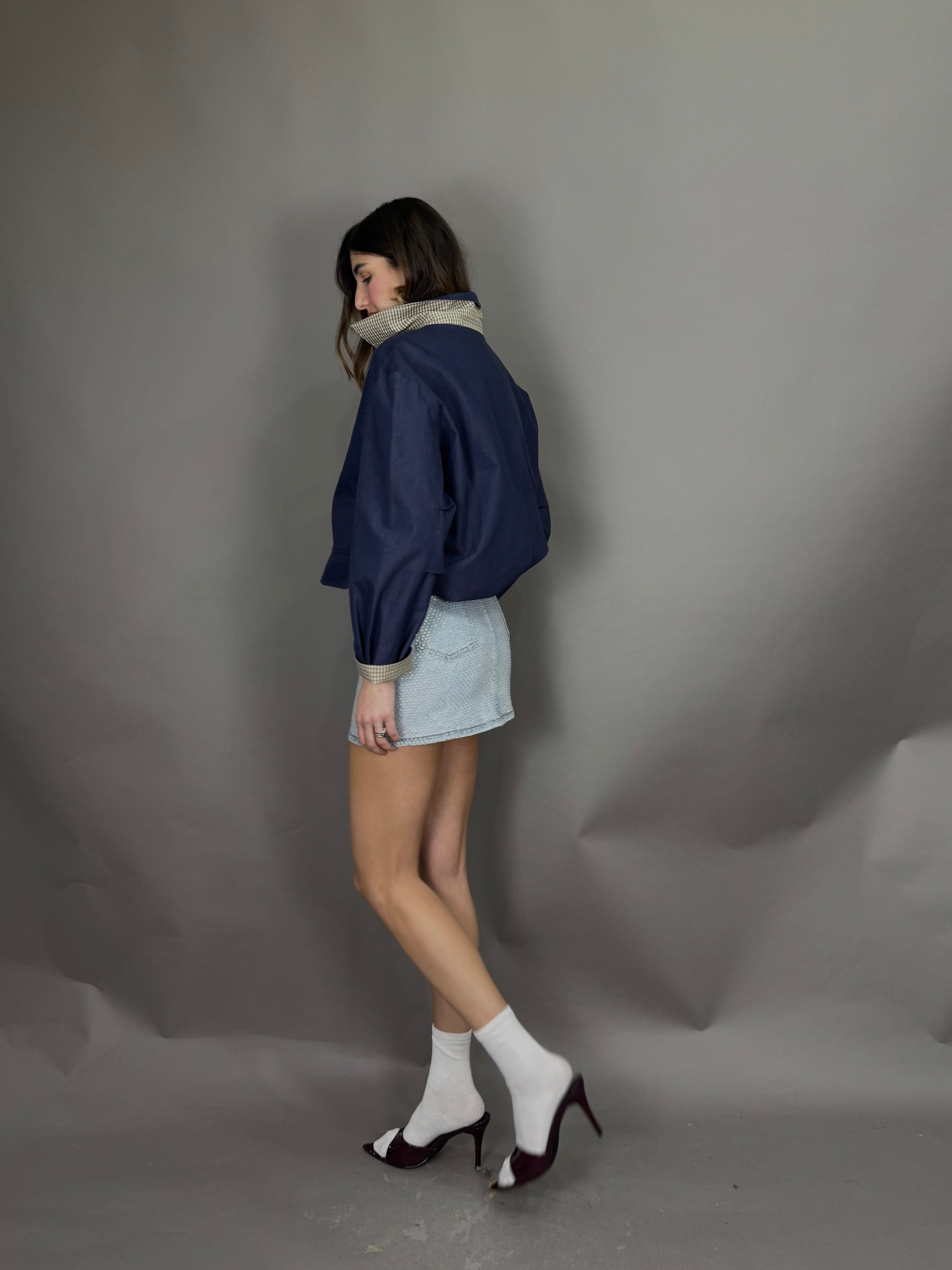 Gonna jeans brilla