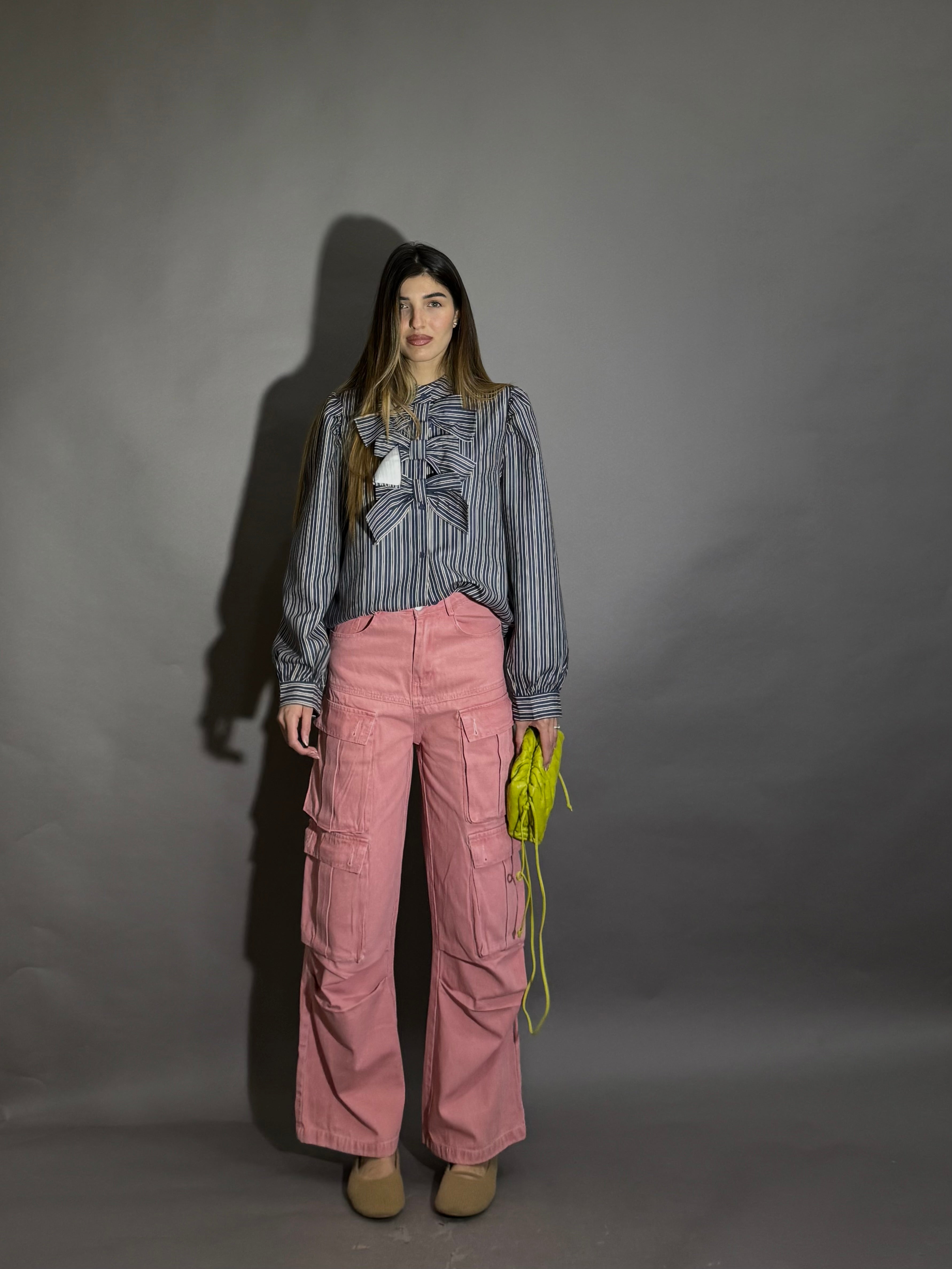 Jeans cargo rosa - LadyB Shop Online