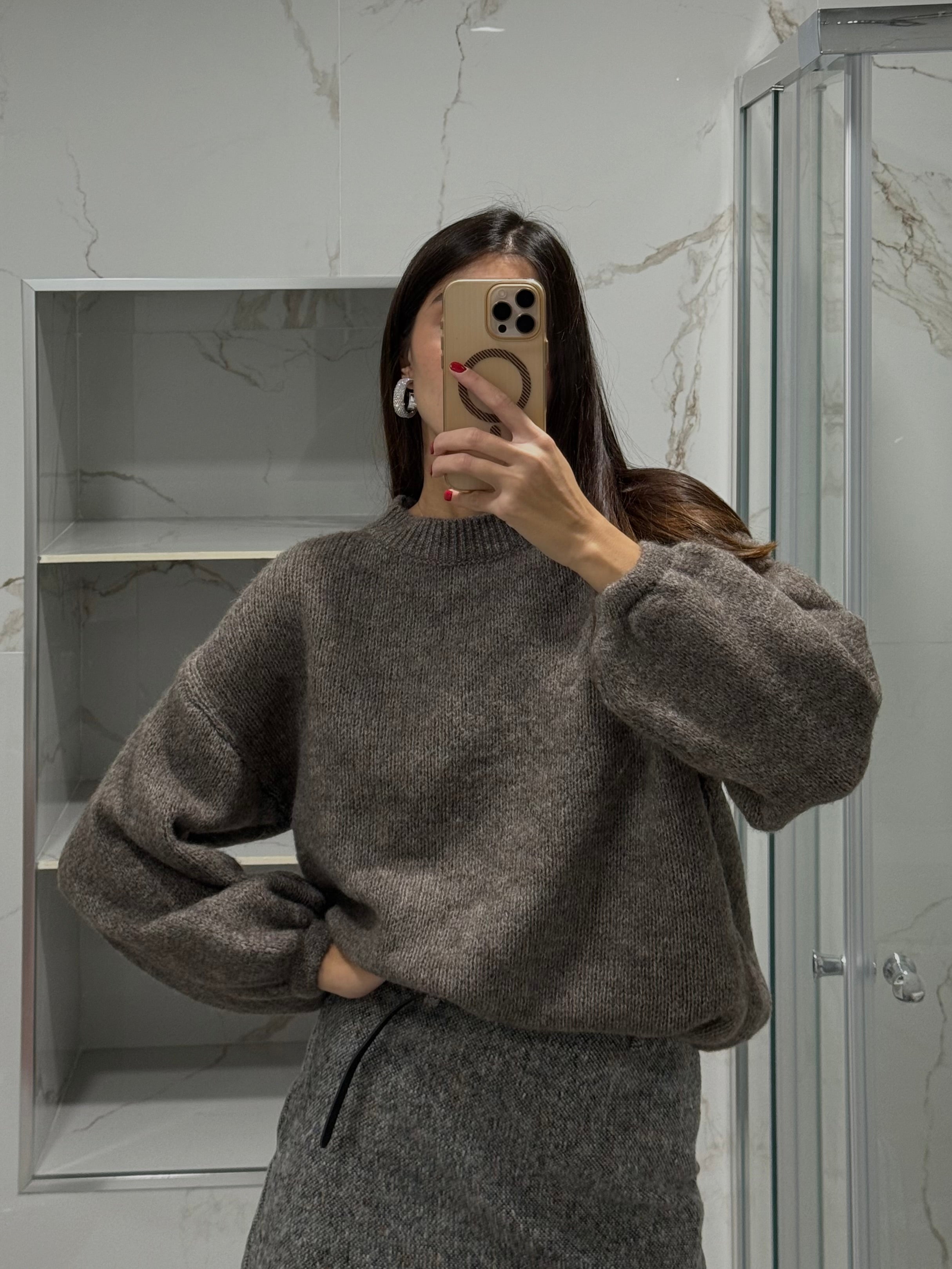 Maglione Merci Tortora