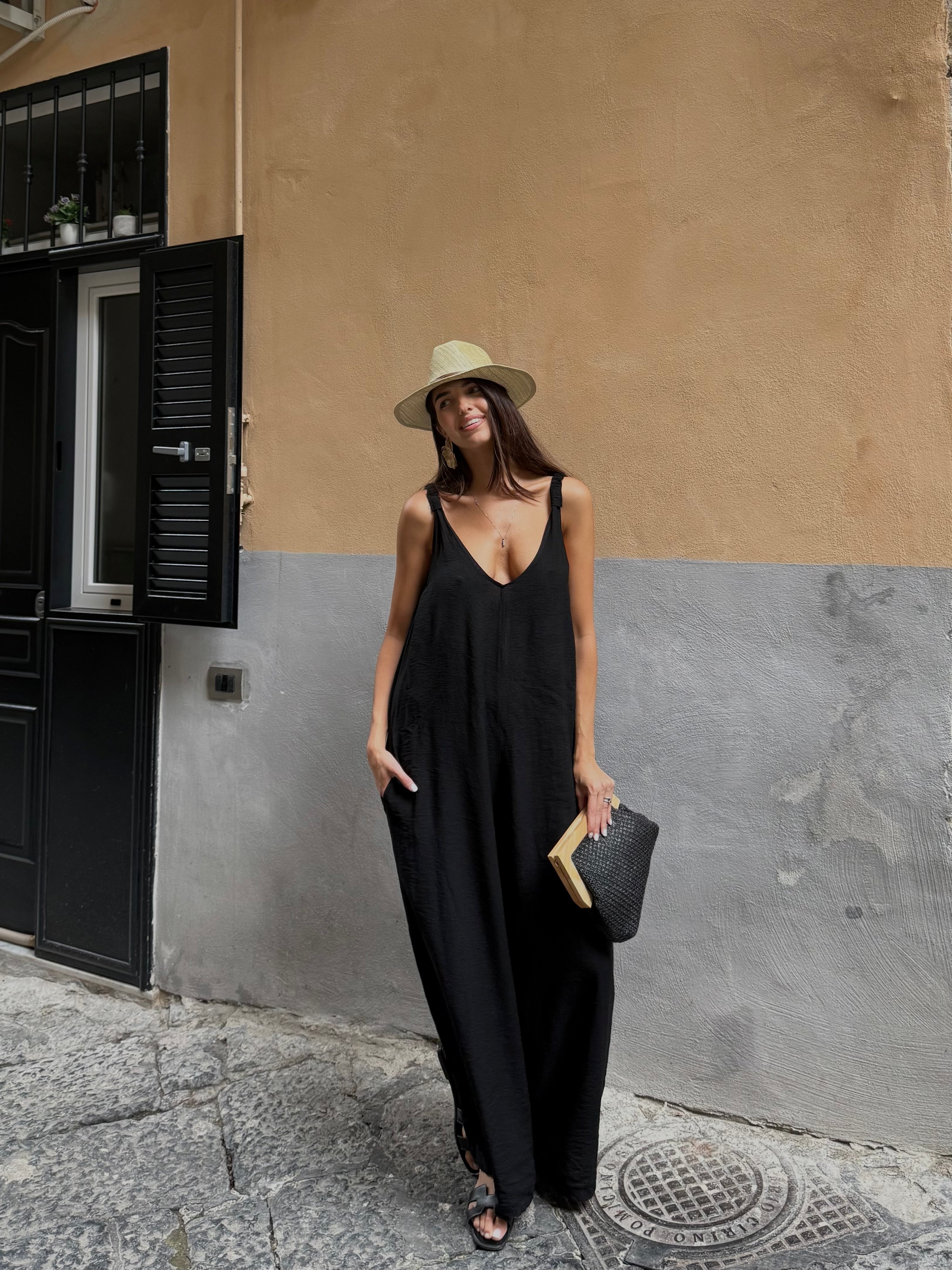 Jumpsuite formentera nero - LadyB Shop Online