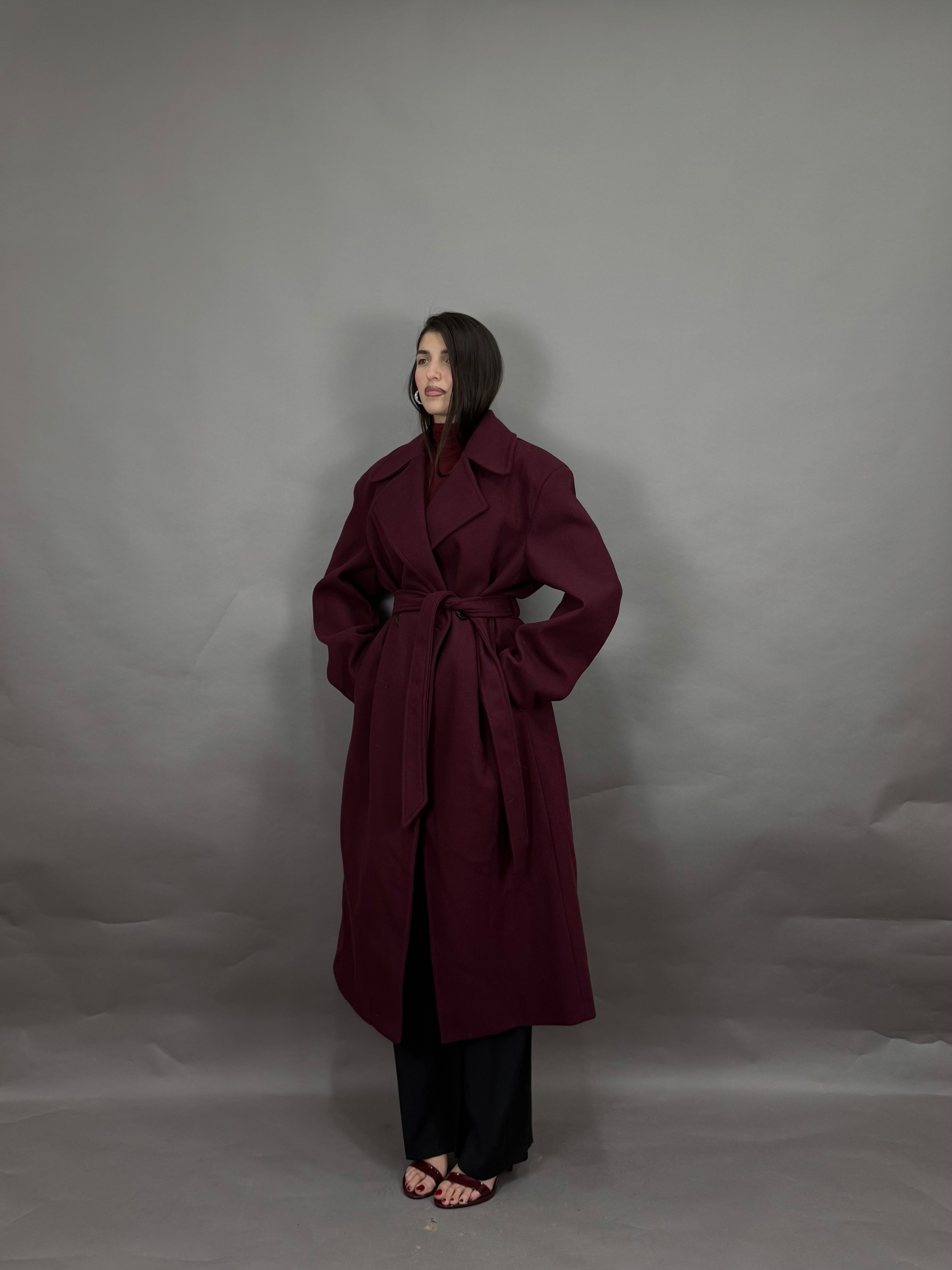 Cappotto bordeaux lumina