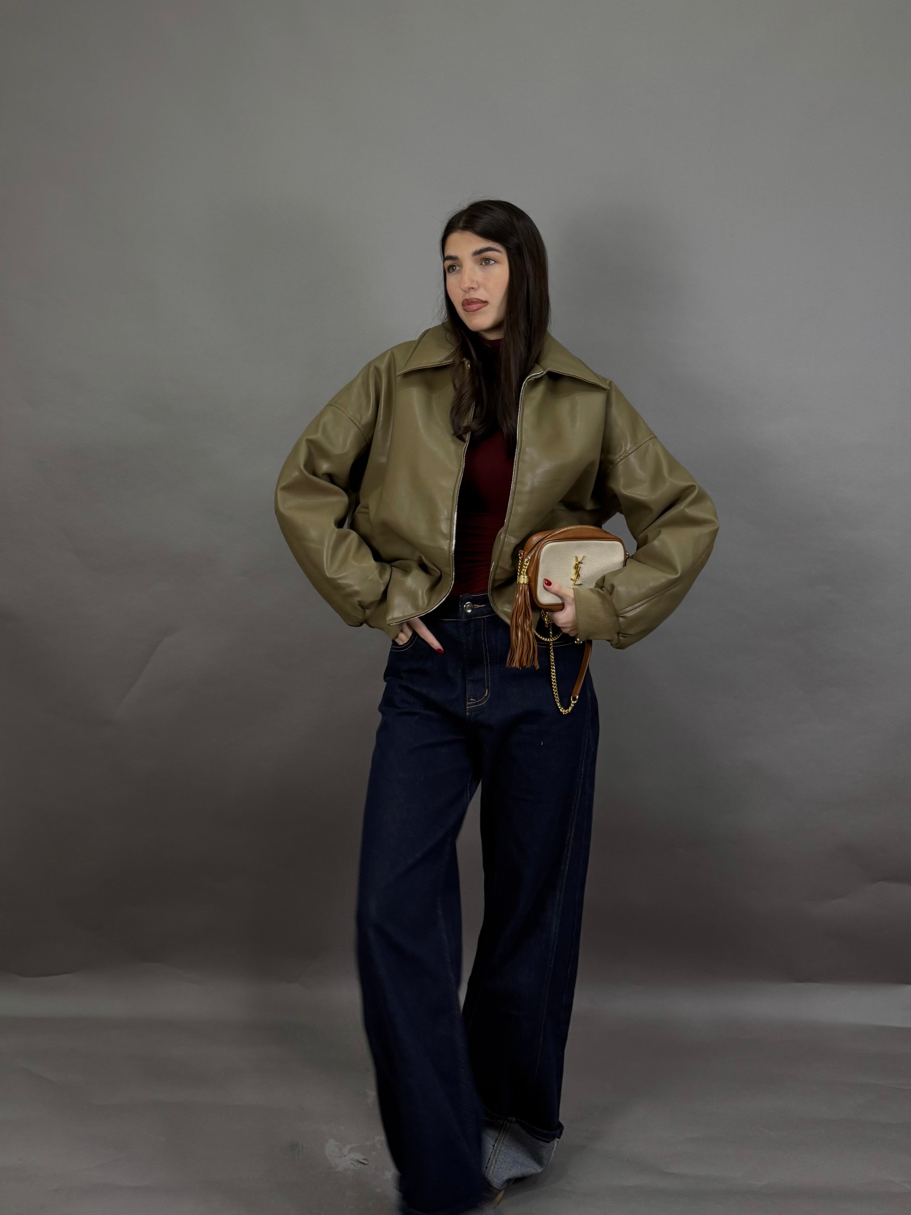 Bomber imbottito verde