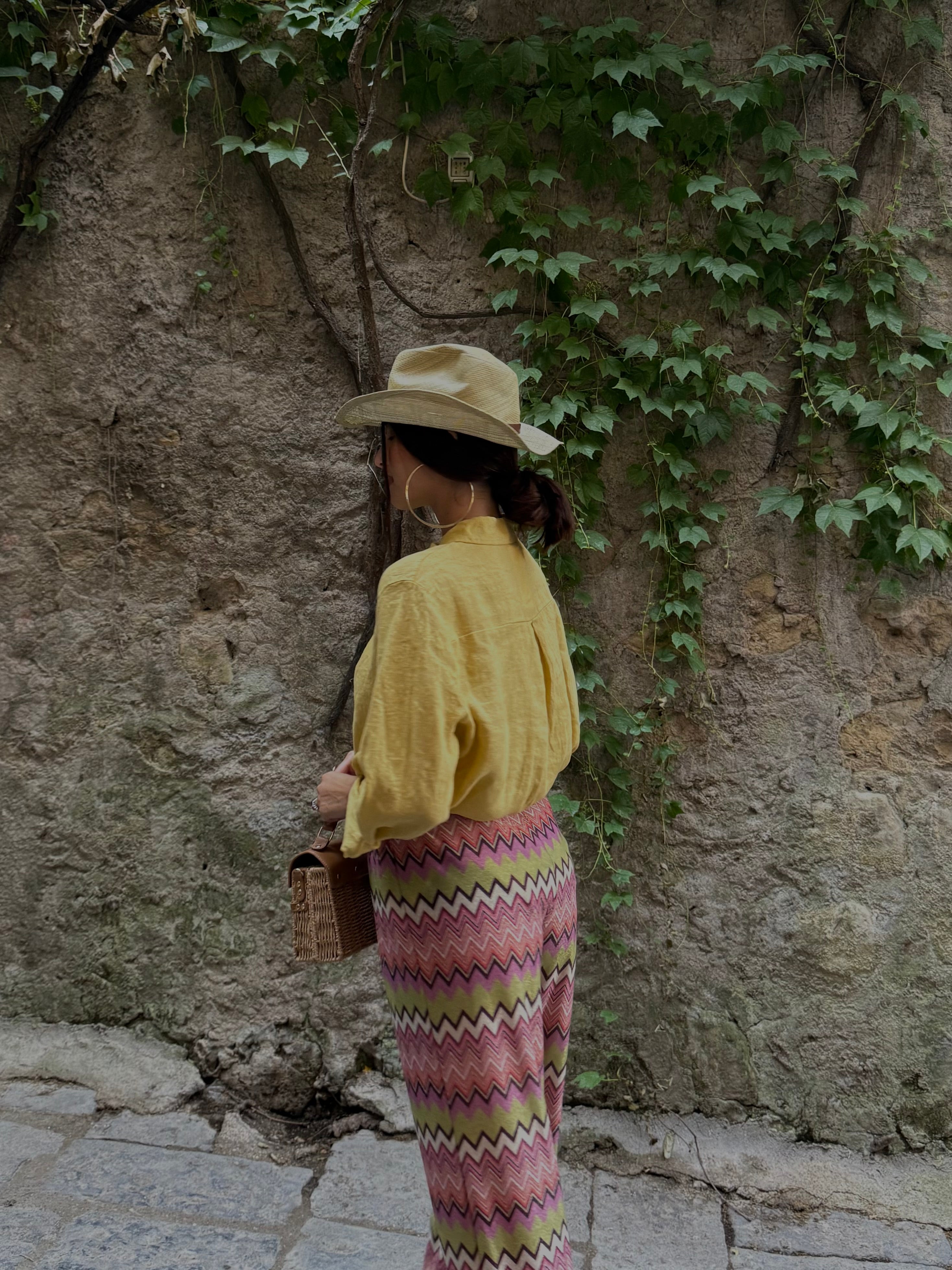 Camicia lino senape - LadyB Shop Online