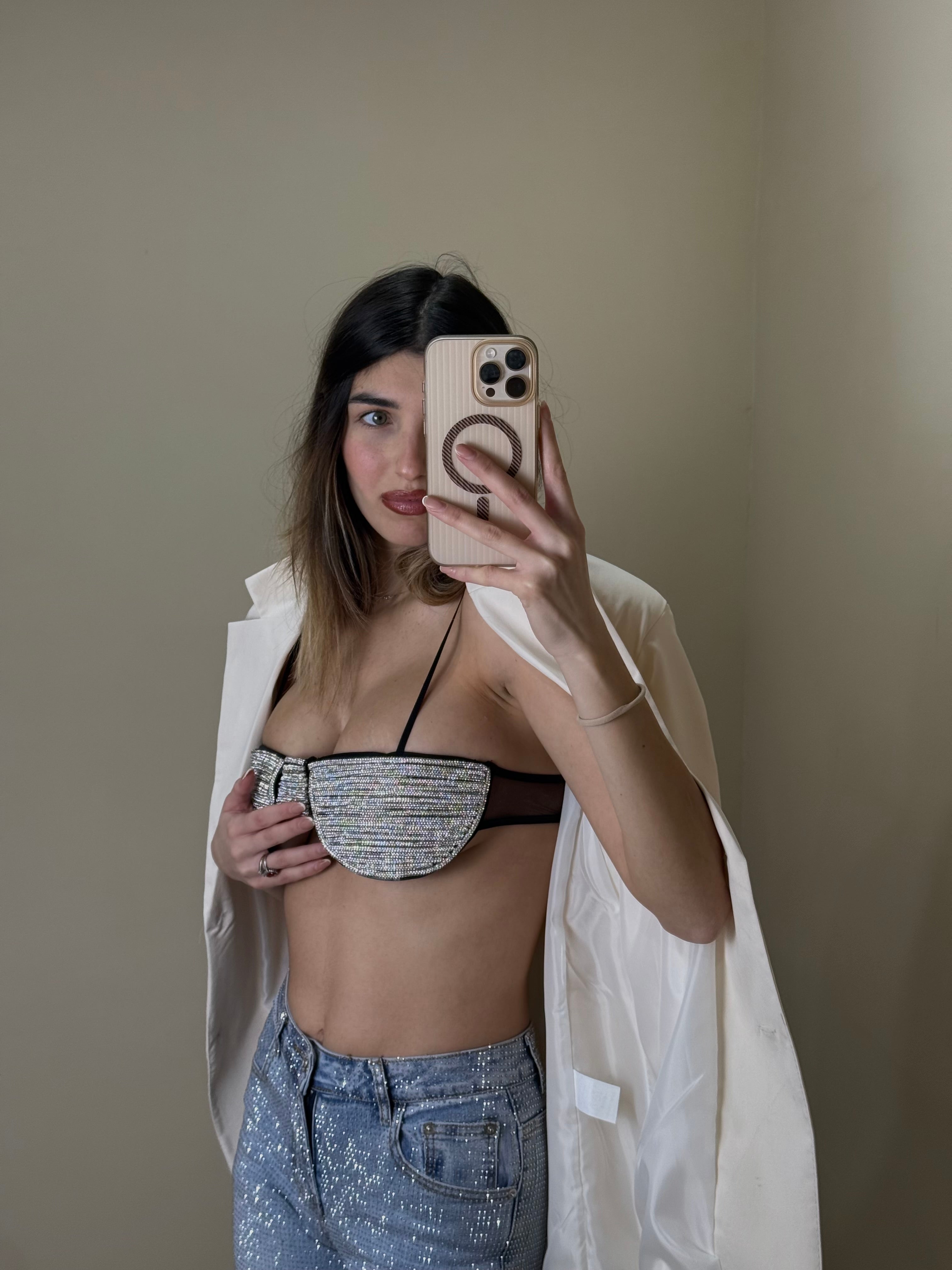 Bralette Mykonos nera - LadyB Shop Online