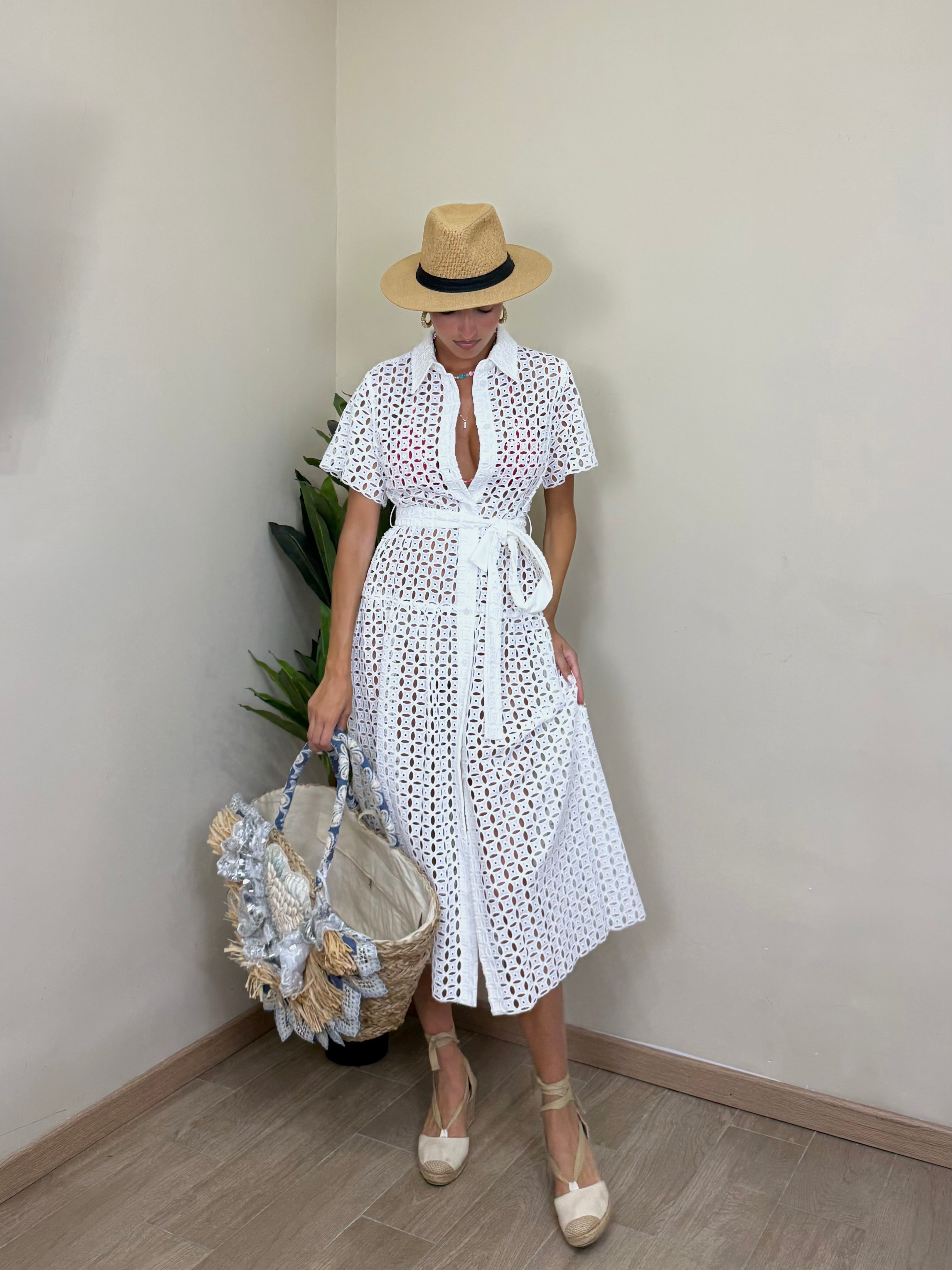 Dress camicia Sangallo By Lumina