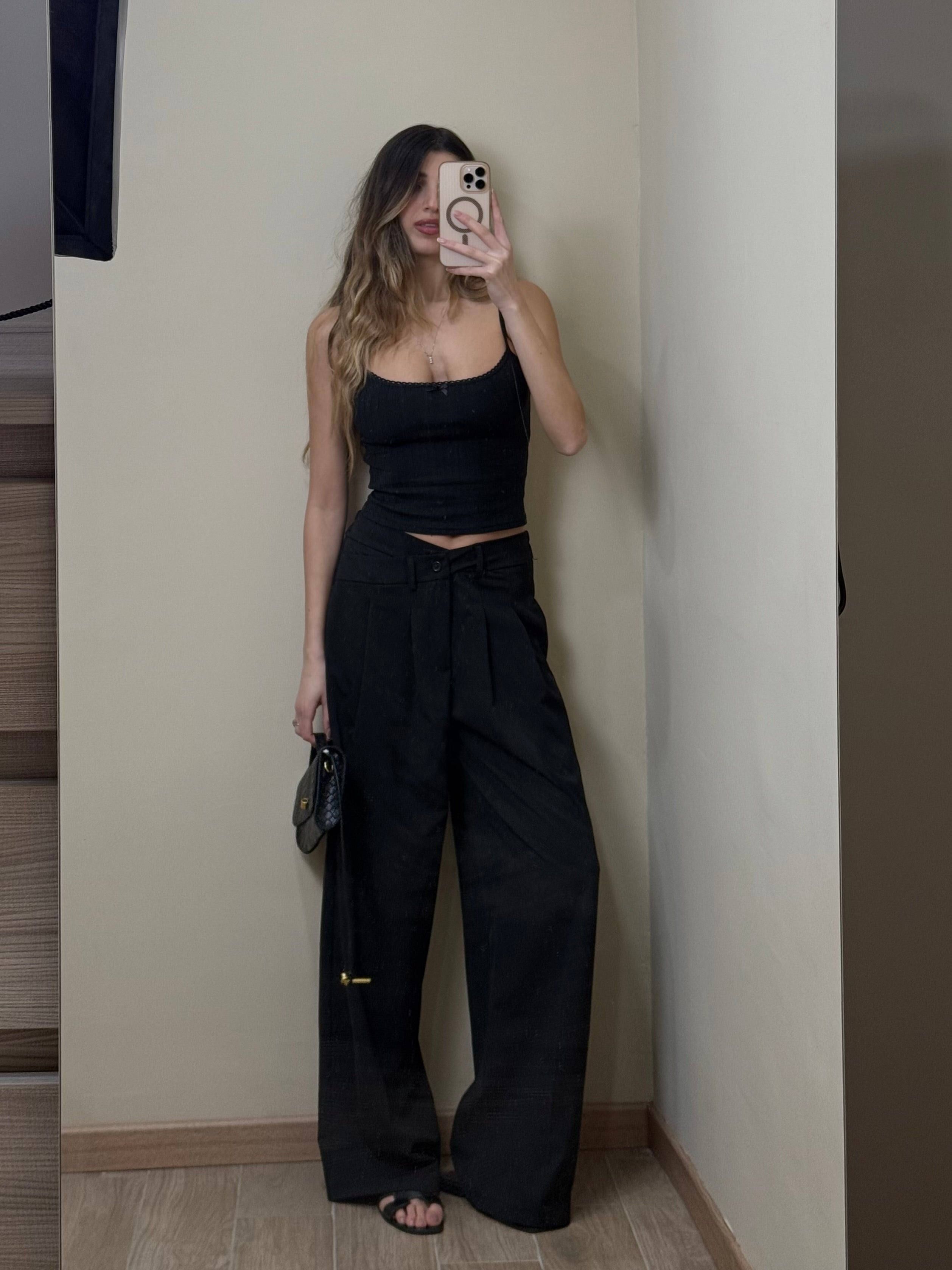 Pantalone storto nero - LadyB Shop Online