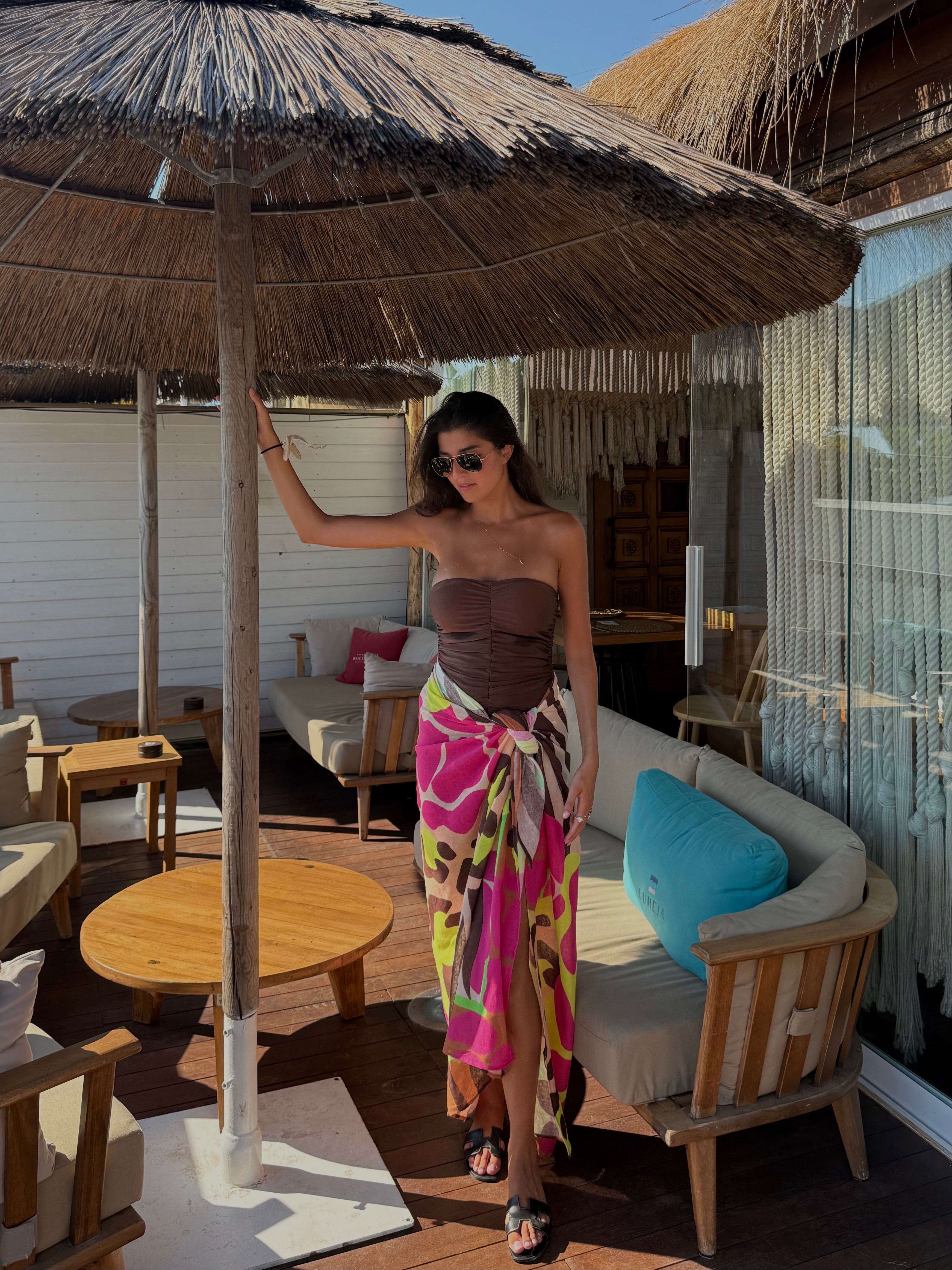 Pareo Lumina maculato rosa - LadyB Shop Online