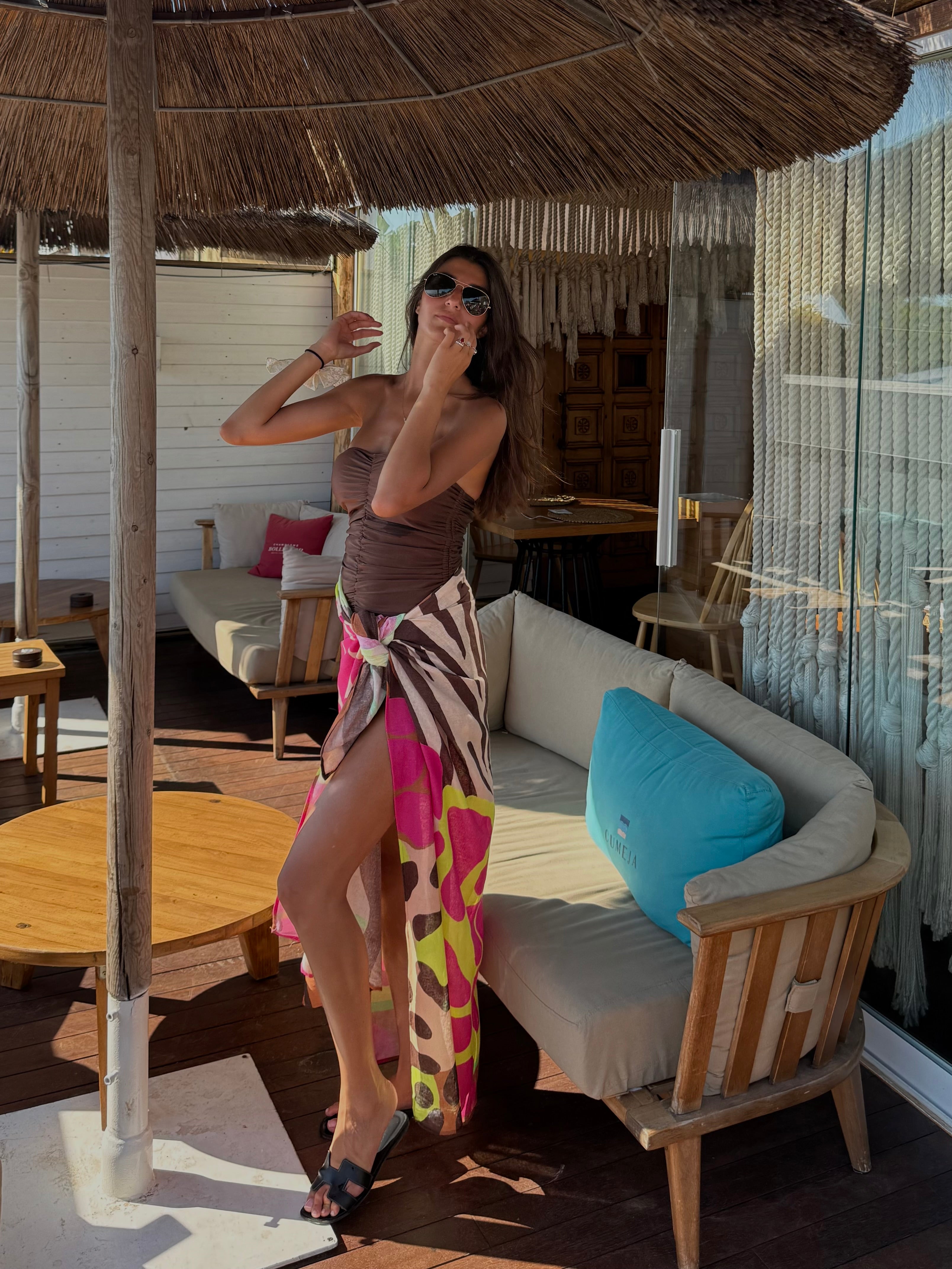 Pareo Lumina maculato rosa - LadyB Shop Online