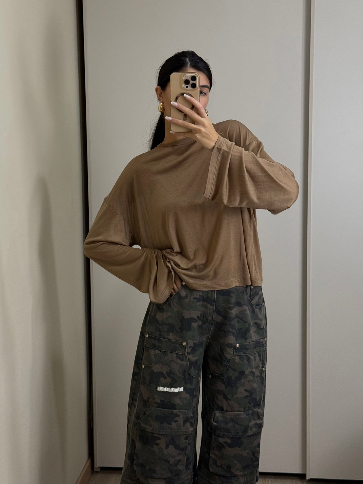 Maglia semitrasparente