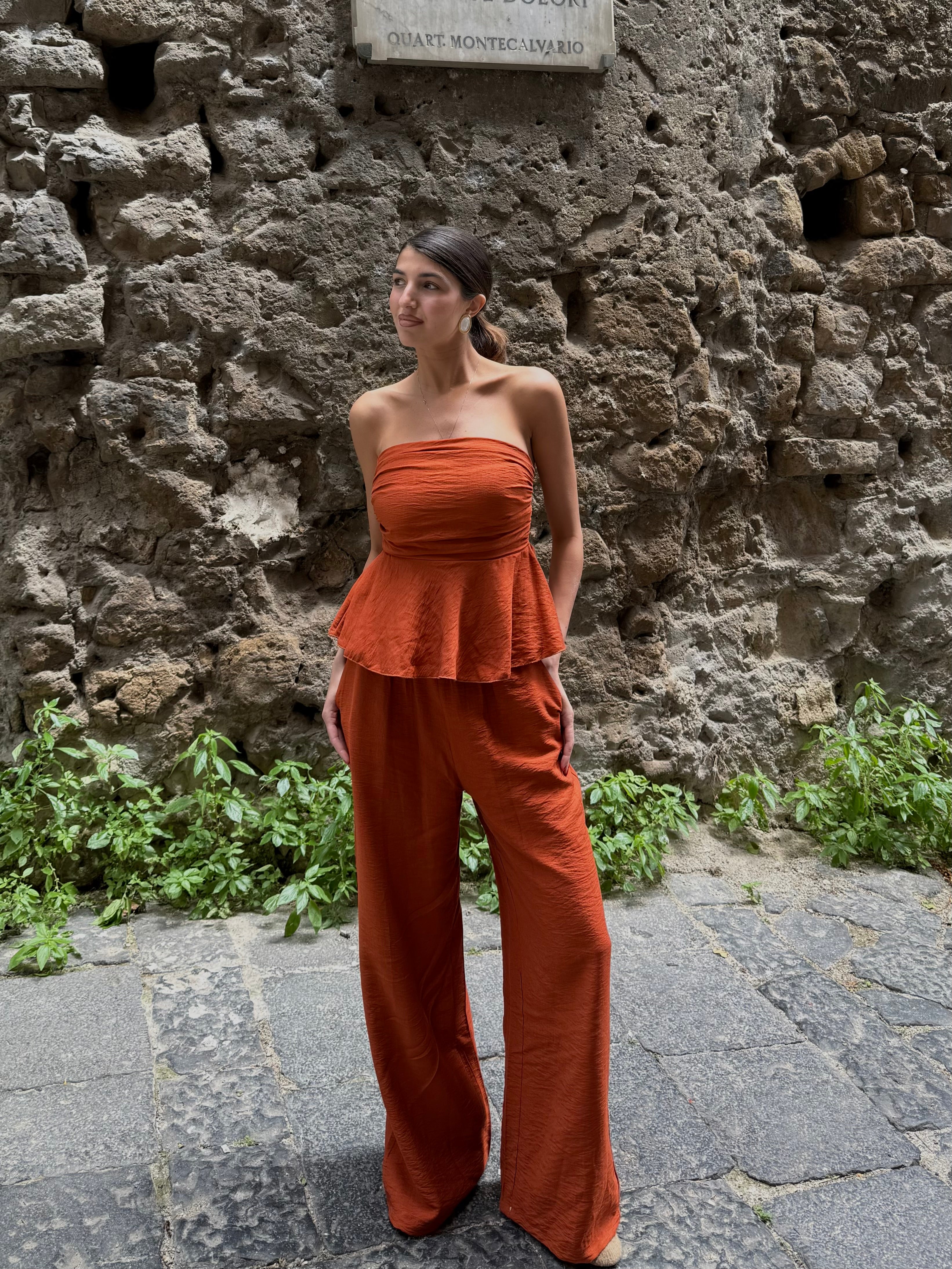 Coordinato Amalfi ruggine - LadyB Shop Online